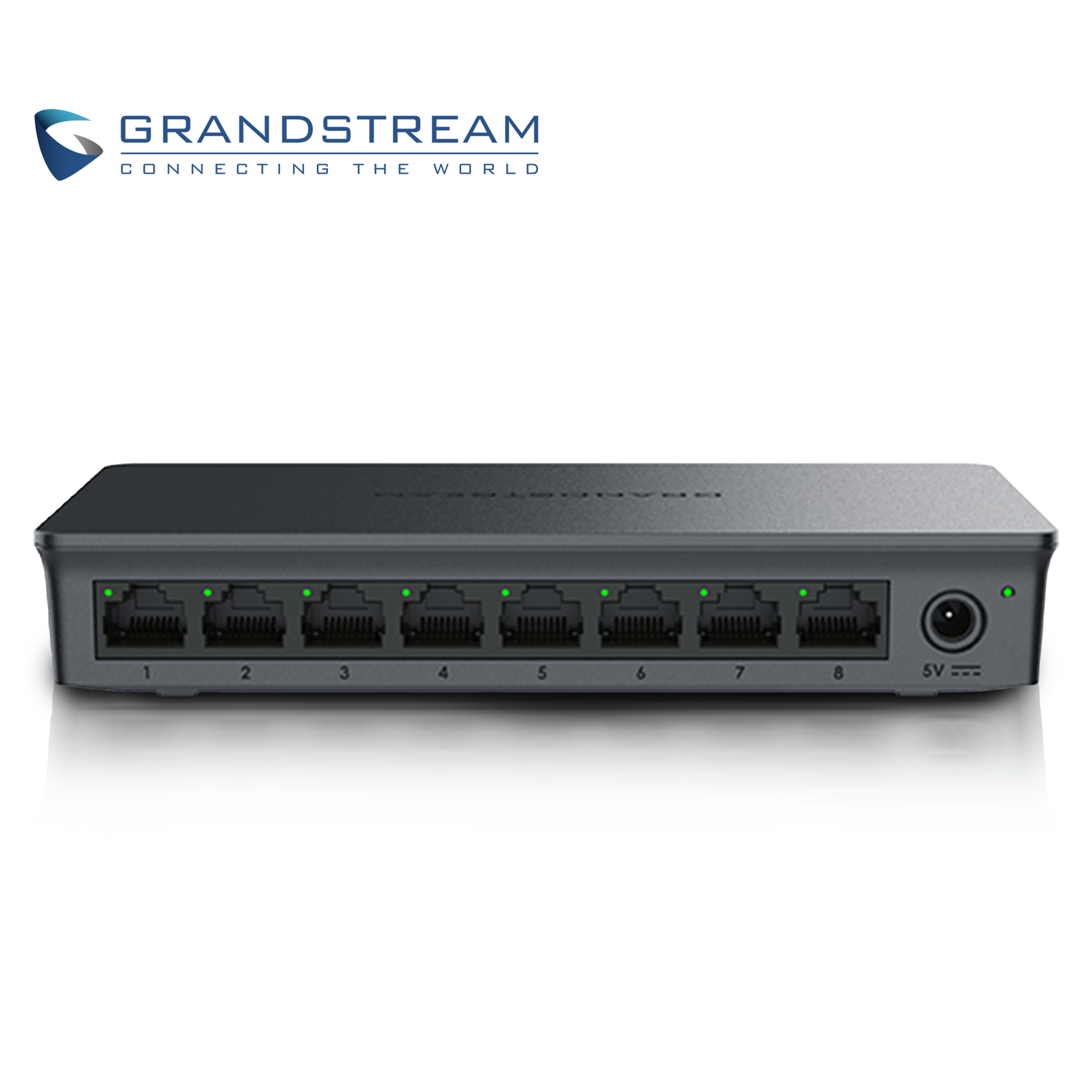 SWITCH NO ADMINISTRABLE GRANDSTREAM GWN7701 / 8 PUERTOS 10/100/1,000MBPS / MONTAJE ESCRITORIO/PARED / ALIMENTACION 5VCD/0.6A / PLASTICO