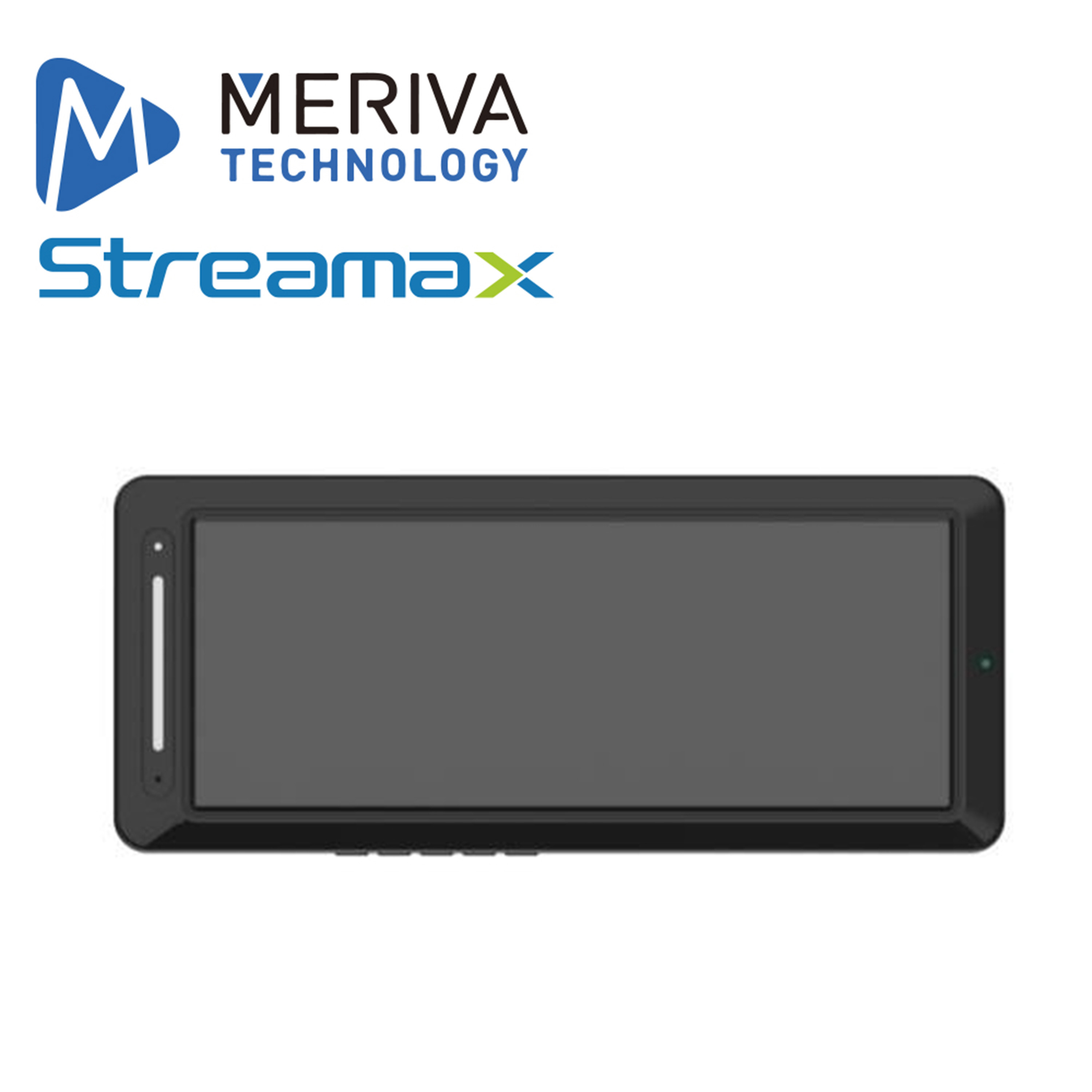 Display Tipo Retrovisor Streamax Mdp12s / 12.3 Pulgadas / Conector Din 4 Pines / Transmision De Video Y Audio De Camara Ipc / Pantalla Antirreflejo / Doble Vista Con Punto Ciego