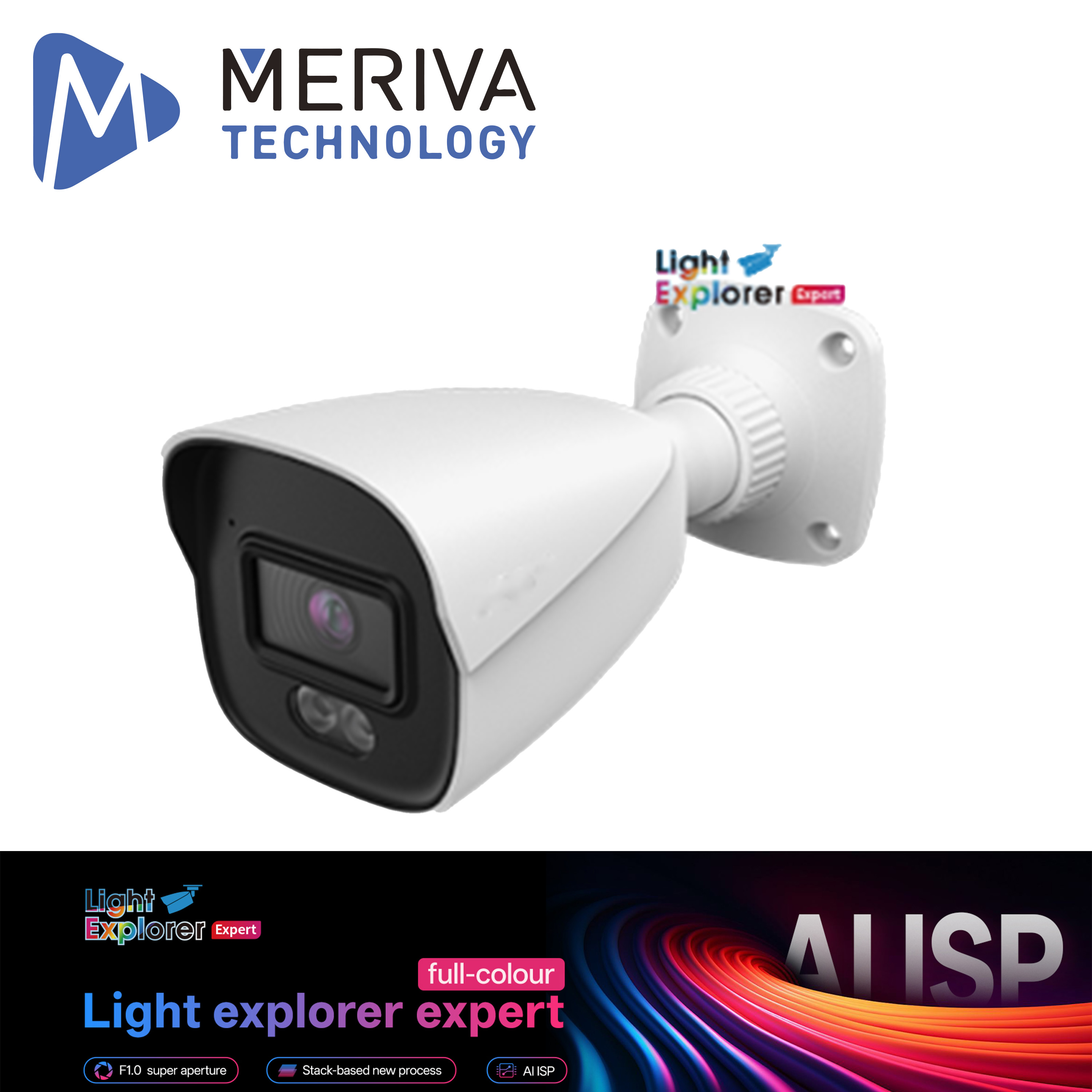 CAMARA IP BULLET MERIVA TECHNOLOGY MOB-400UC / 4MP / H.265+ / 2.8MM / ULTRA COLOR AI ISP LUZ CALIDA 20M / IP67 / METALICA / 12 VCD / POE / SOPORTA MICRO SD HASTA 512GB (NO INCLUIDA) / ENTRADA DE AUDIO / MICROFONO INTEGRADO / MIA 2.0 / ONVIF / VIDEO ESTRUCTURADO INTRUSION - CRUCE DE LINEA - OBJETO PERDIDO O ABANDONADO