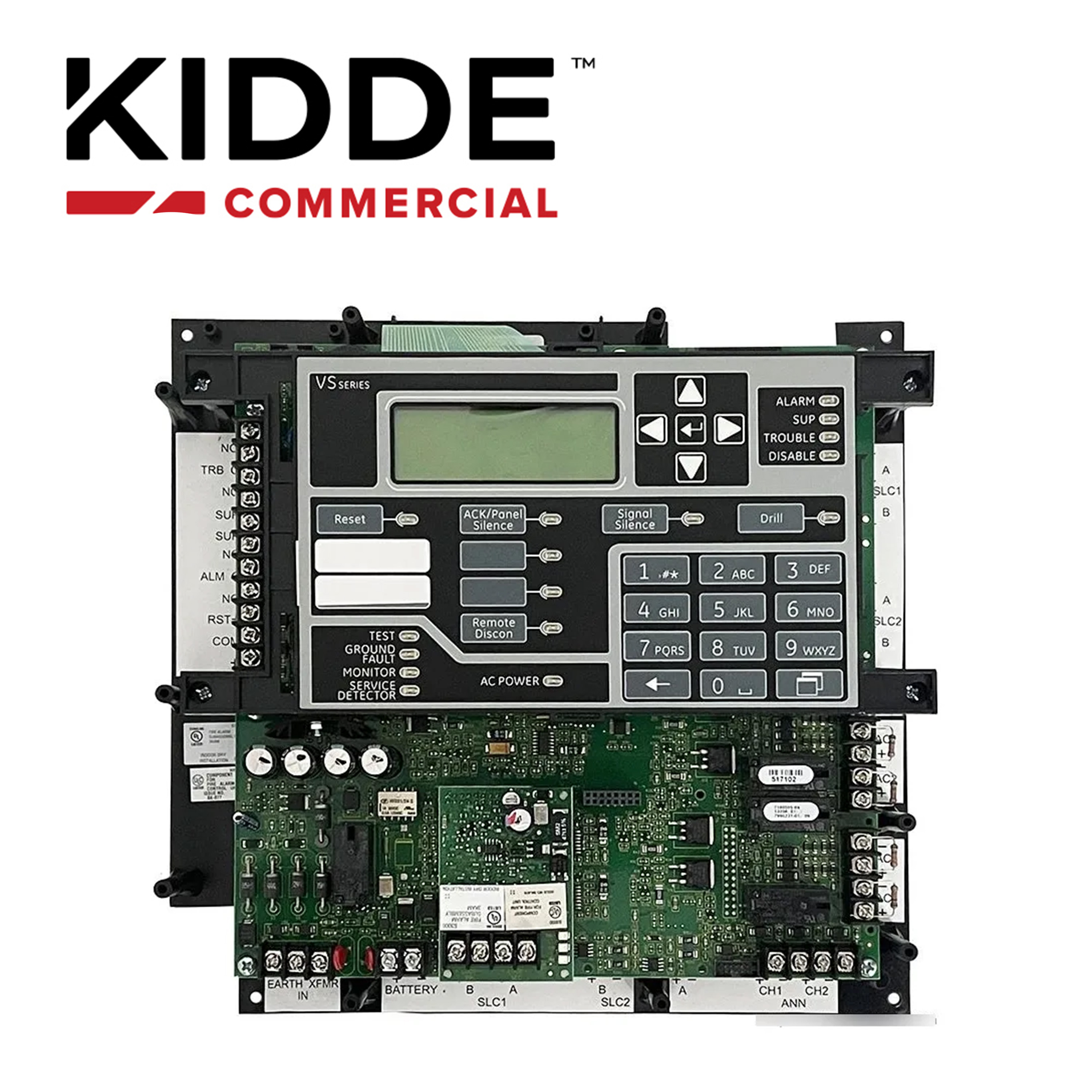 PANEL INCENDIO INTELIGENTE KIDDE VS4-R CUENTA CON UN LAZO SLC DE CLASE A O CLASE B QUE ADMITE HASTA 250 DISPOSITIVOS DIRECCIONABLES (125 DETECTORES O 125 MODULOS) SE PUEDEN AGREGAR TARJETAS DE LAZO PARA EXPANDIR EL SISTEMA A UNA CAPACIDAD MAXIMA DE 1000 DISPOSITIVOS DIRECCIONABLES (500 DETECTORES Y 500 MODULOS) EL PANEL VS4 INCLUYE CUATRO NAC QUE PUEDEN CONECTARSE EN LAZO CLASE A O LAZO DE CLASE B / COLOR ROJO / INGLES