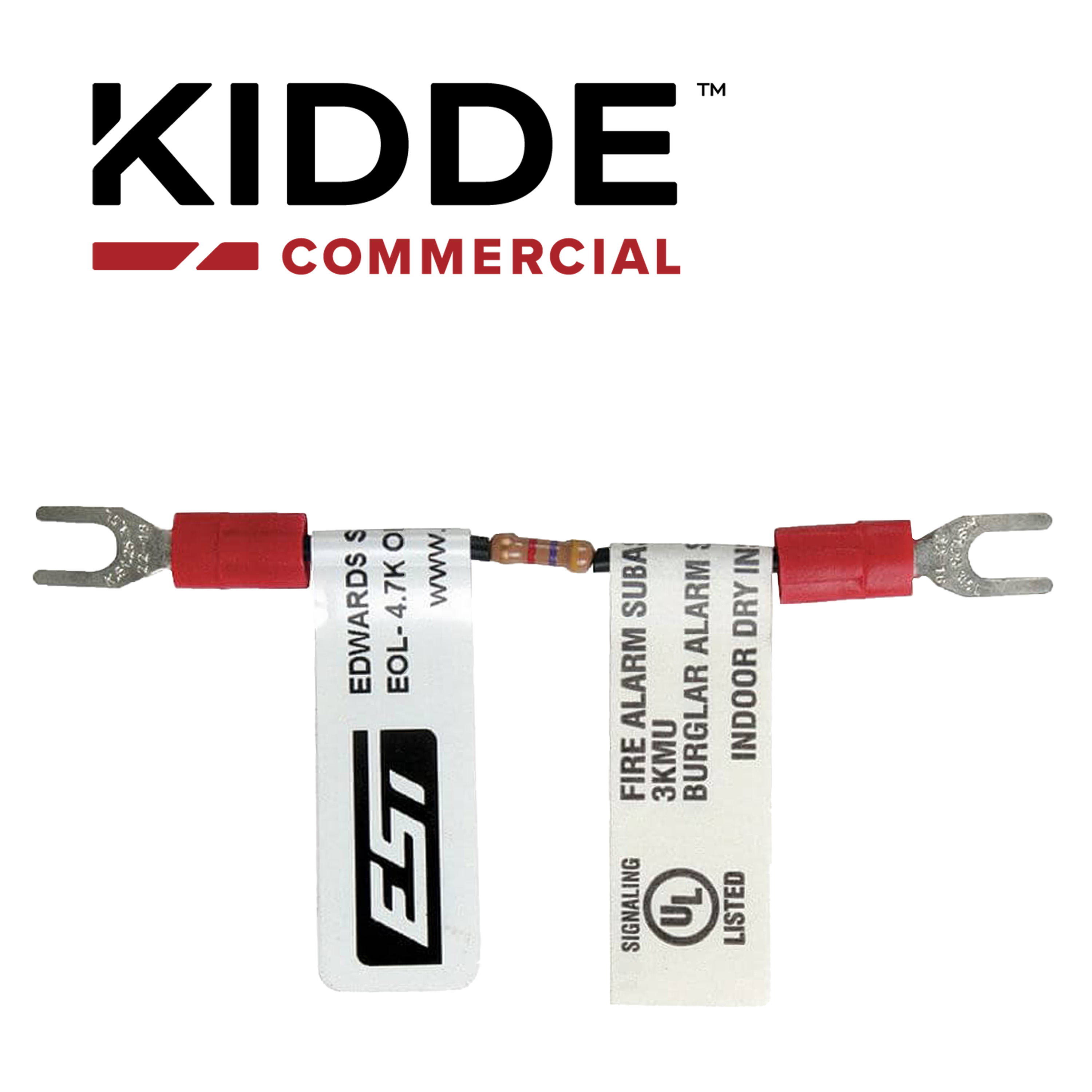 RESISTENCIA DE FIN DE LINEA EOL47 / 4.7K? CERTIFICADO UL / COMPATIBLE CON PANELES KIDDE Y DE TERCEROS/ PAQUETE DE 7 PIEZAS
