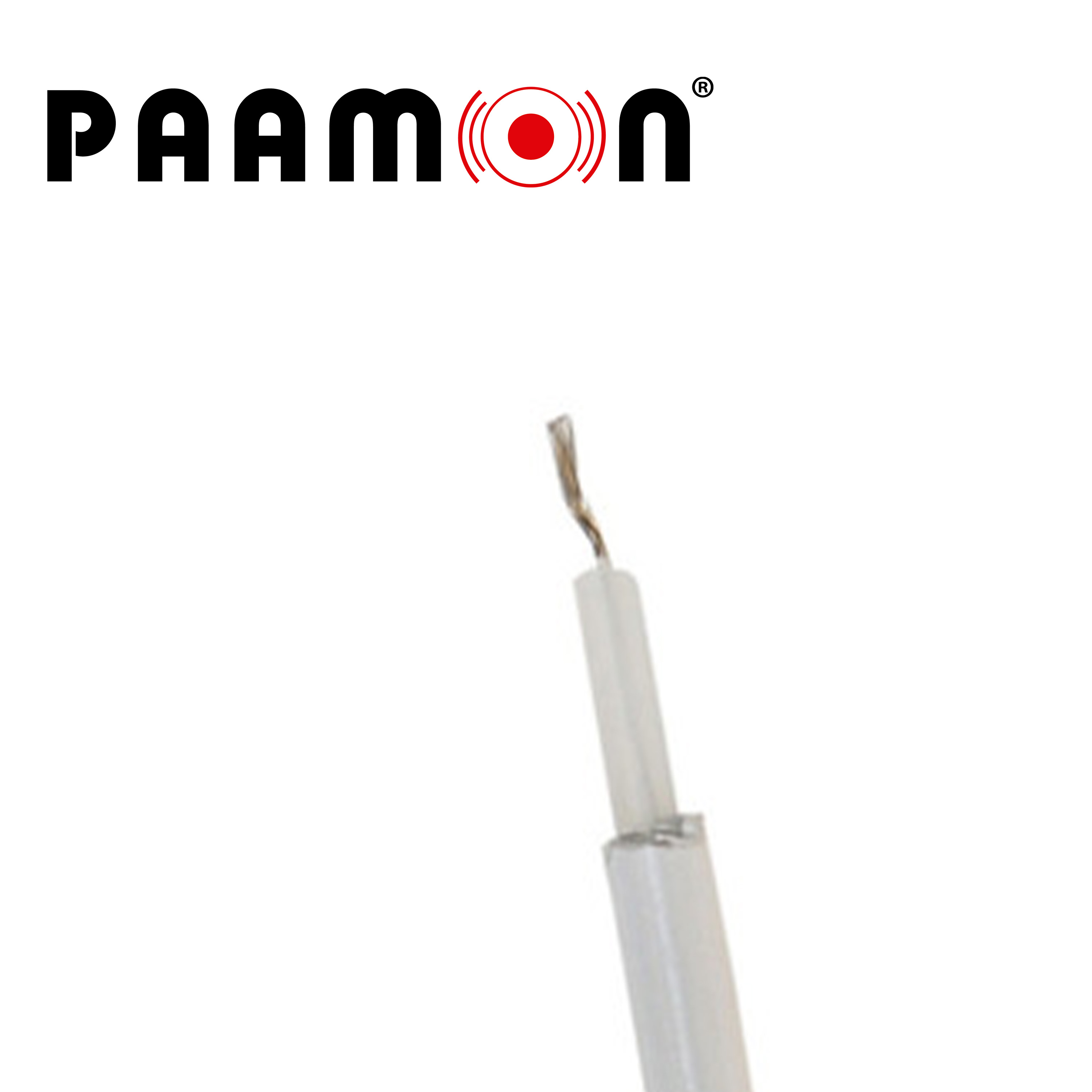 Cable Doble Aislado Color Blanco / Cab-doble Aislado -wp-100m Paamon / Capa Aislante De Polietileno Conductor 22AWG De Aleacion De Aluminio Para Exterior Soporta Hasta 18,000 Volts Rollo De 100 Metros Ideal Para Cerca Electrica