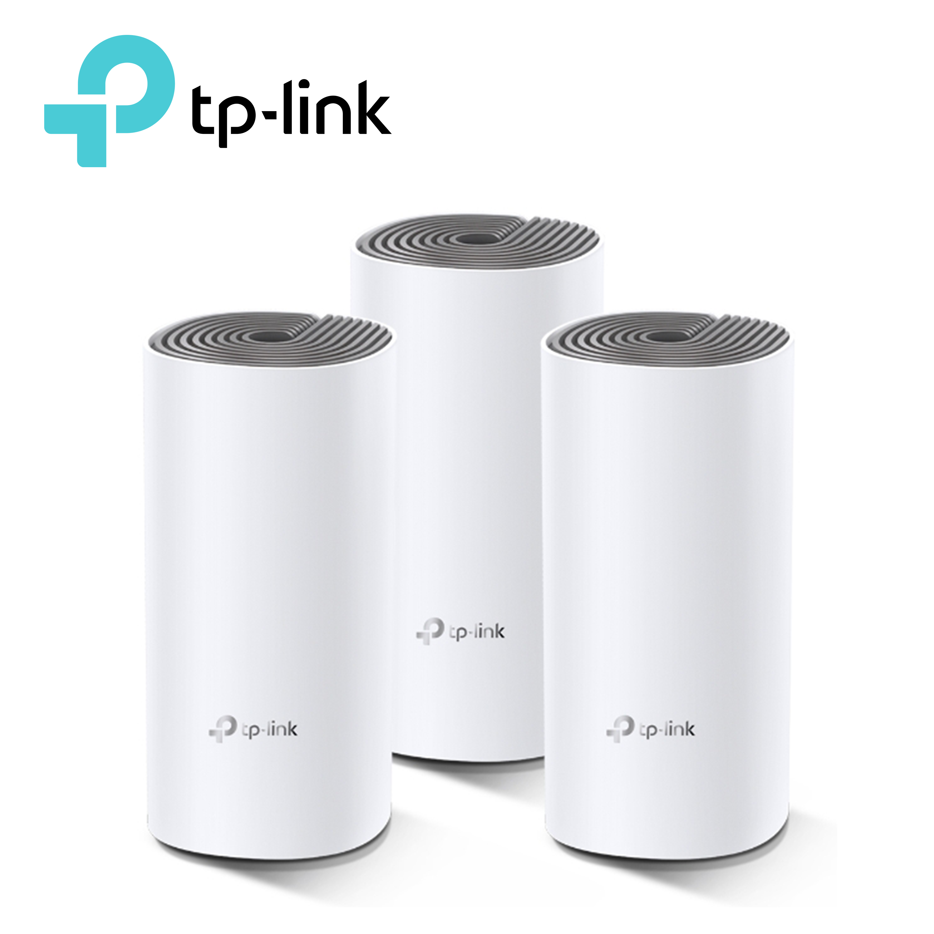 Sistema Wi-fi Mesh Tp-link Deco E4(3-pack) Ac1200, Dual Band, Hasta 100 Equipos, Mu-mimo, Compatible Con Alexa