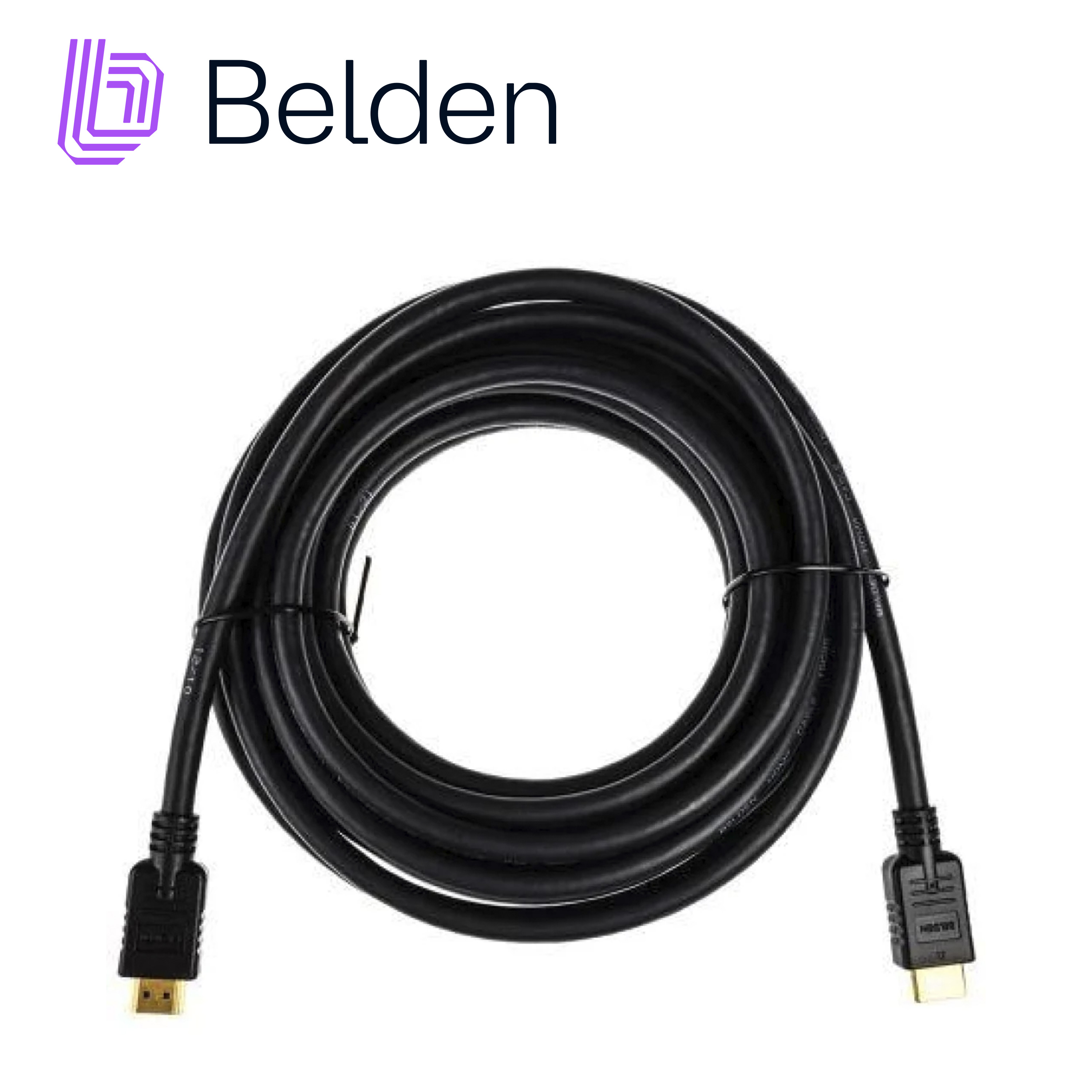 CABLE HDMI BELDEN HDE020MB / HIGH SPEED / 1080P 60HZ / 4K 30HZ / 20 METROS / TIPO A-A / PIEZA
