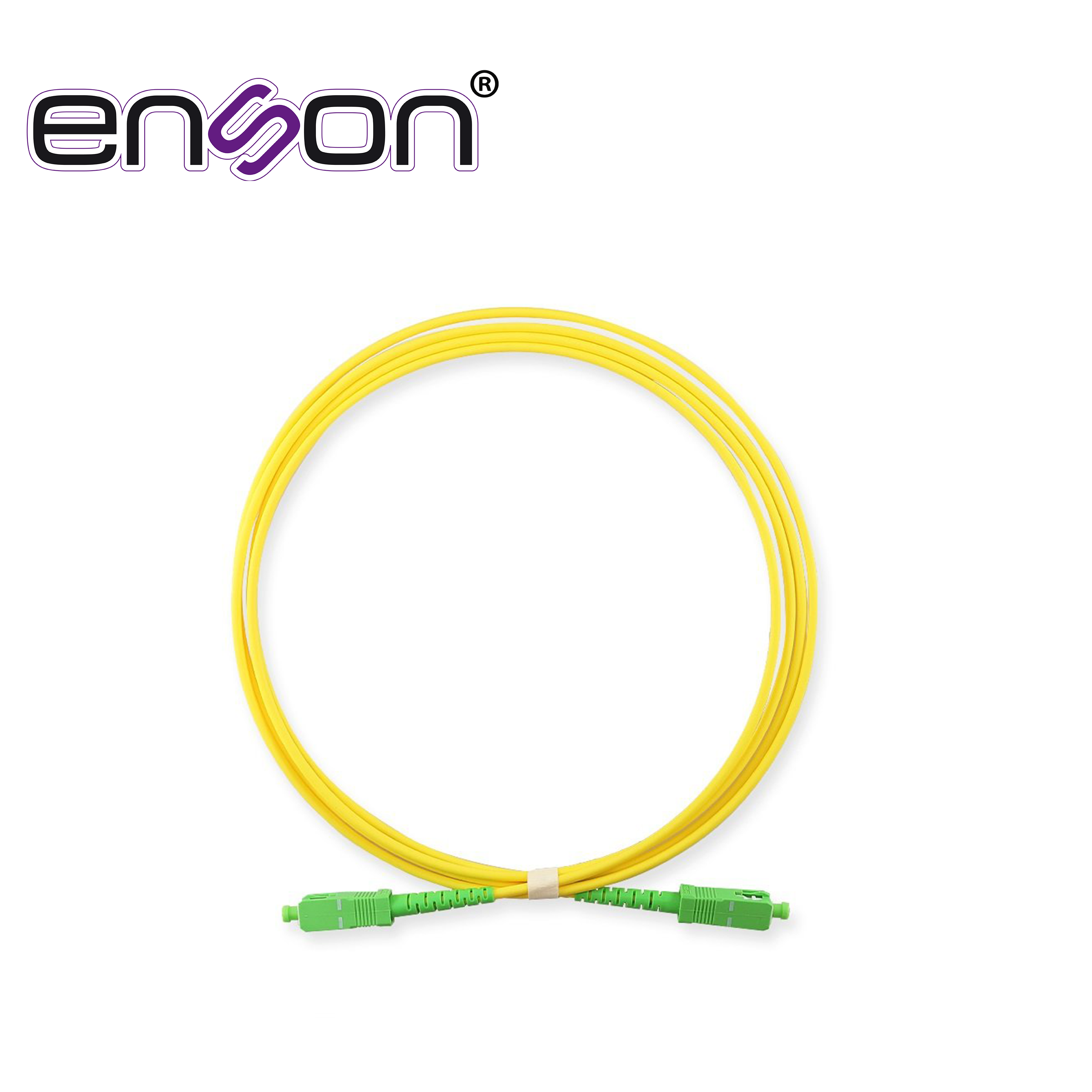 JUMPER DE FIBRA OPTICA ENSON ENS-JUMP-UPC-APC MONOMODO SC/UPC A SC/APC SIMPLEX COLOR AMARILLO 2 METROS TIPO OS2