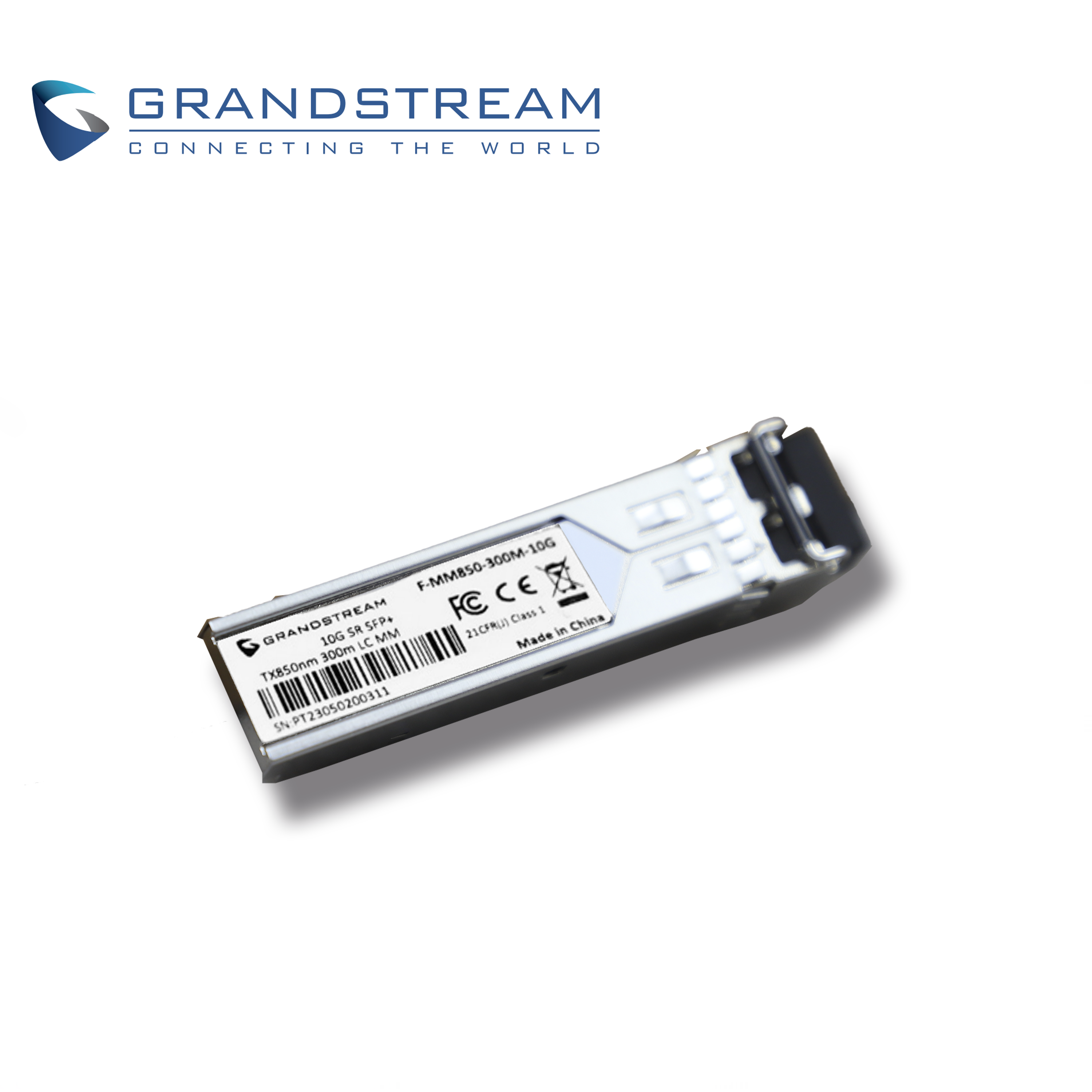 TRANSCEPTOR DE FIBRA OPTICA MULTIMODO GRANDSTREAM F-MM850-300M-10G / VELOCIDAD DE TRANSMISION 10GBPS / CONECTOR LC DUPLEX / 850NM DE LONGITUD DE ONDA / DISTANCIA MAXIMA 300M