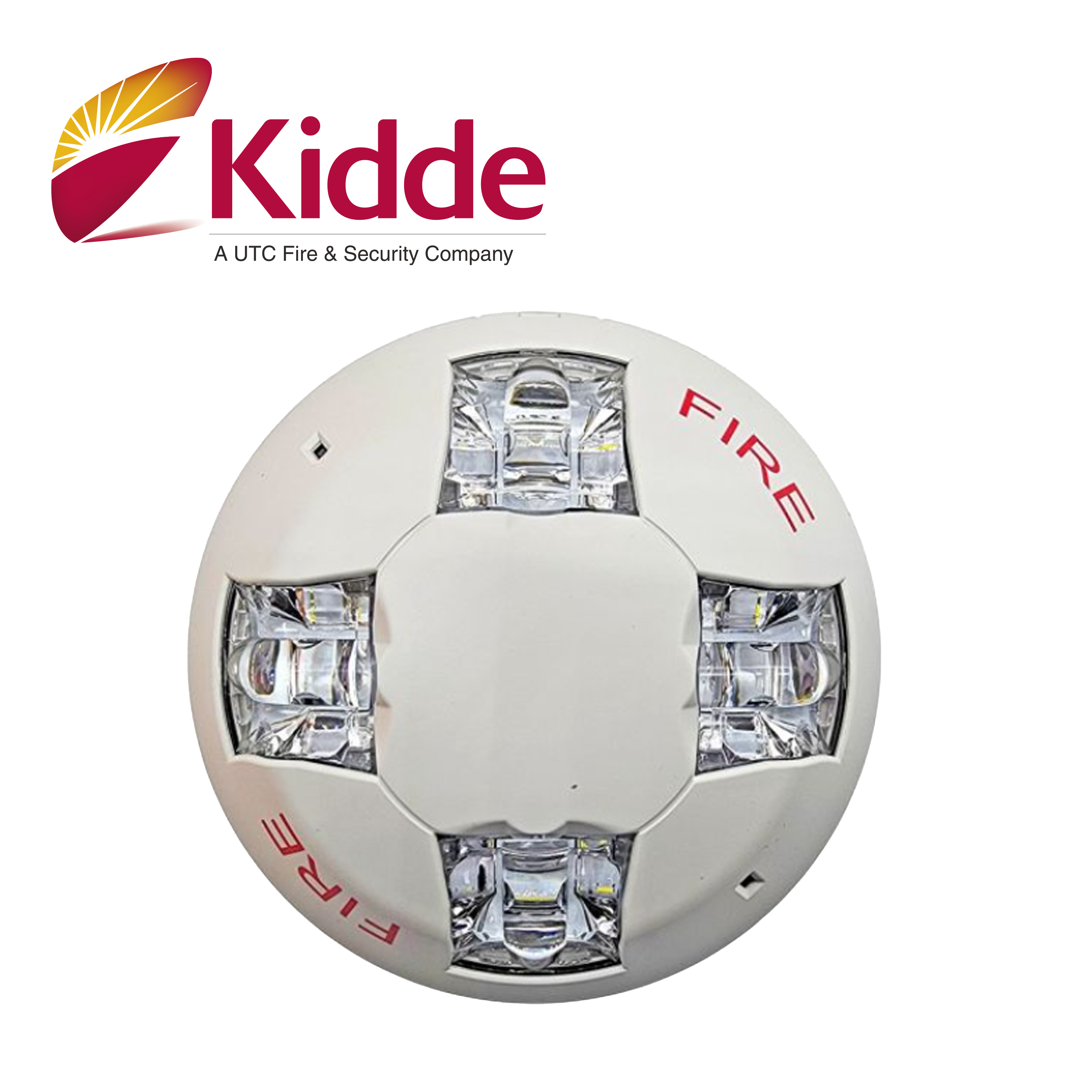 Luz Estroboscopica De Techo Kidde / Egcvwf / 15-115 Cd / Blanca / Con Señalizacion De Incendio / Incluye Placa De Cableado Lateral