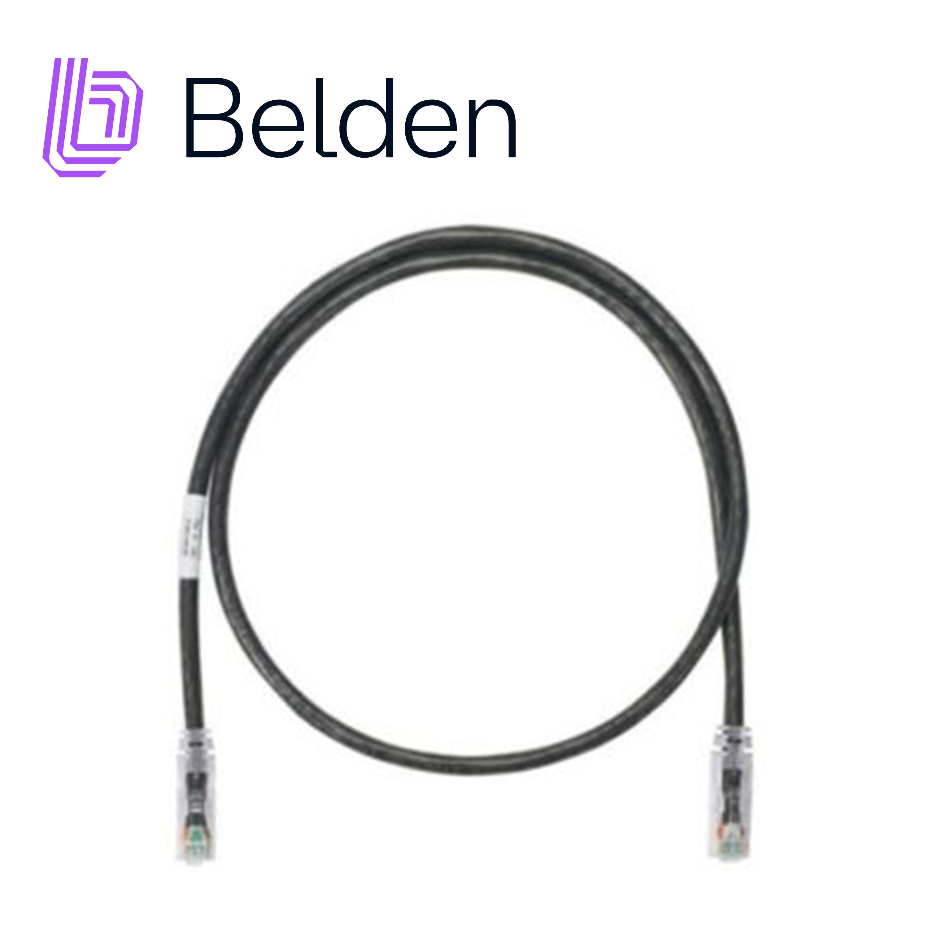 PATCH CORD DIAMETRO REDUCIDO UTP CAT6 BELDEN C6D1100002 / INTERIOR / NEGRO / 4 PARES / 28 AWG / FORRO PVC / CMR / 2 PIES 0.6 METROS - Panduit