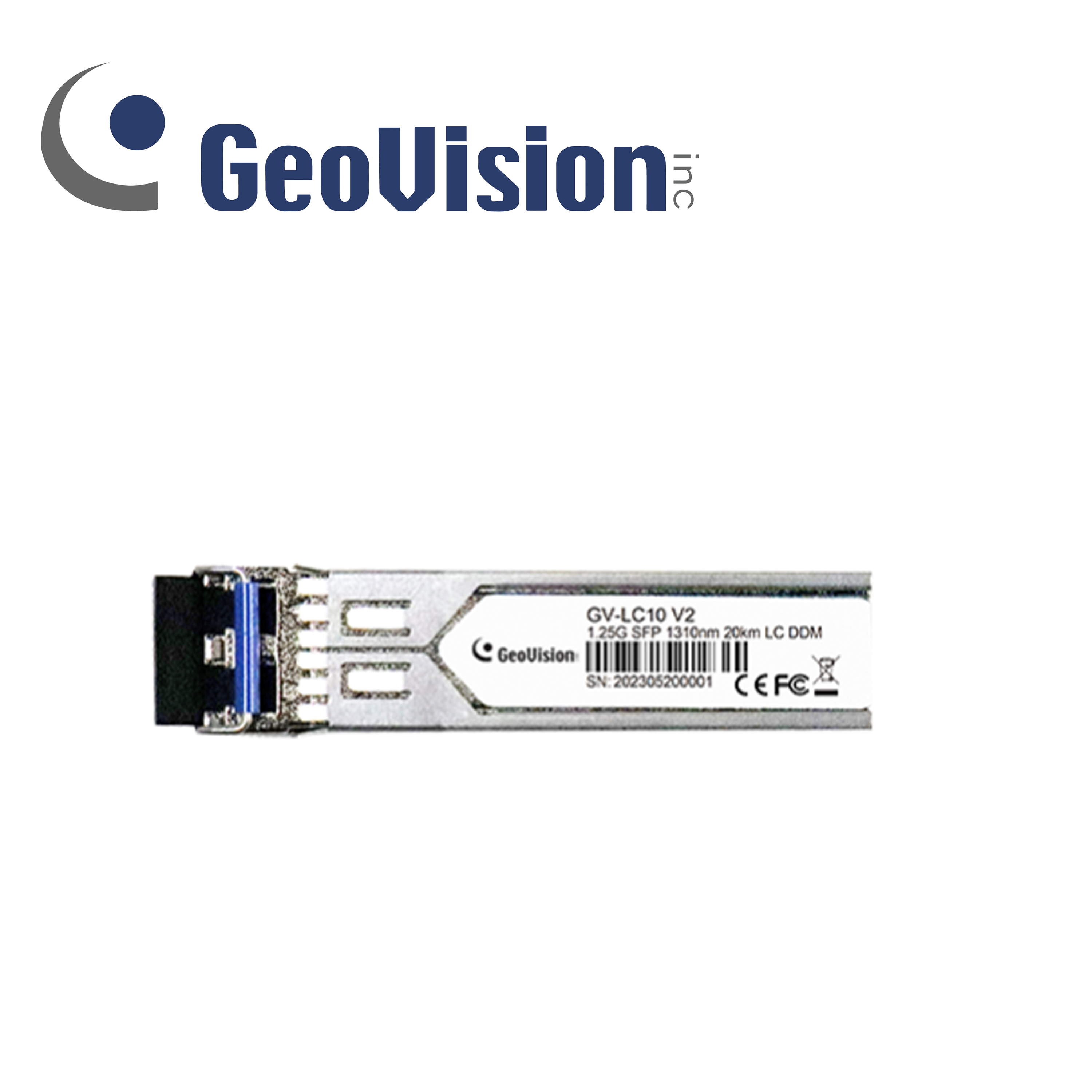 TRANSCEPTOR LC GEOVISION IEEE 802.3z 1000 BASE SX / LX SFP COMPATIBLE CON SWITCH DE OTRA MARCA CON PUERTO SFP LC