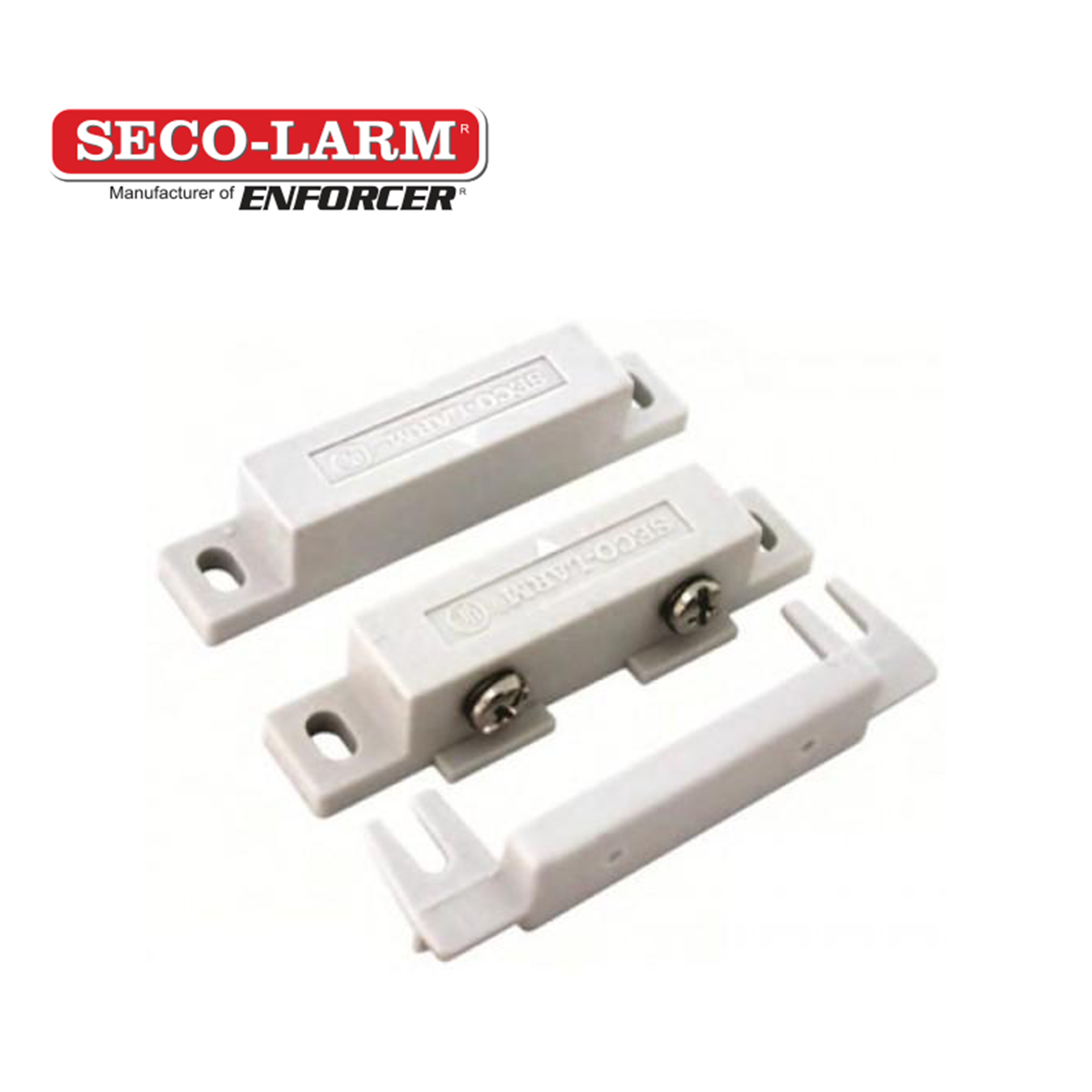 CONTACTO MAGNETICO DE MONTAJE EN SUPERFICIE CON TERMINAL DE TORNILLO / SECO-LARM SM-200Q/W / COLOR BLANCO SEPARACION DE 3/4 (19MM) NORMALMENTE CERRADO / CERTIFICADO UL
