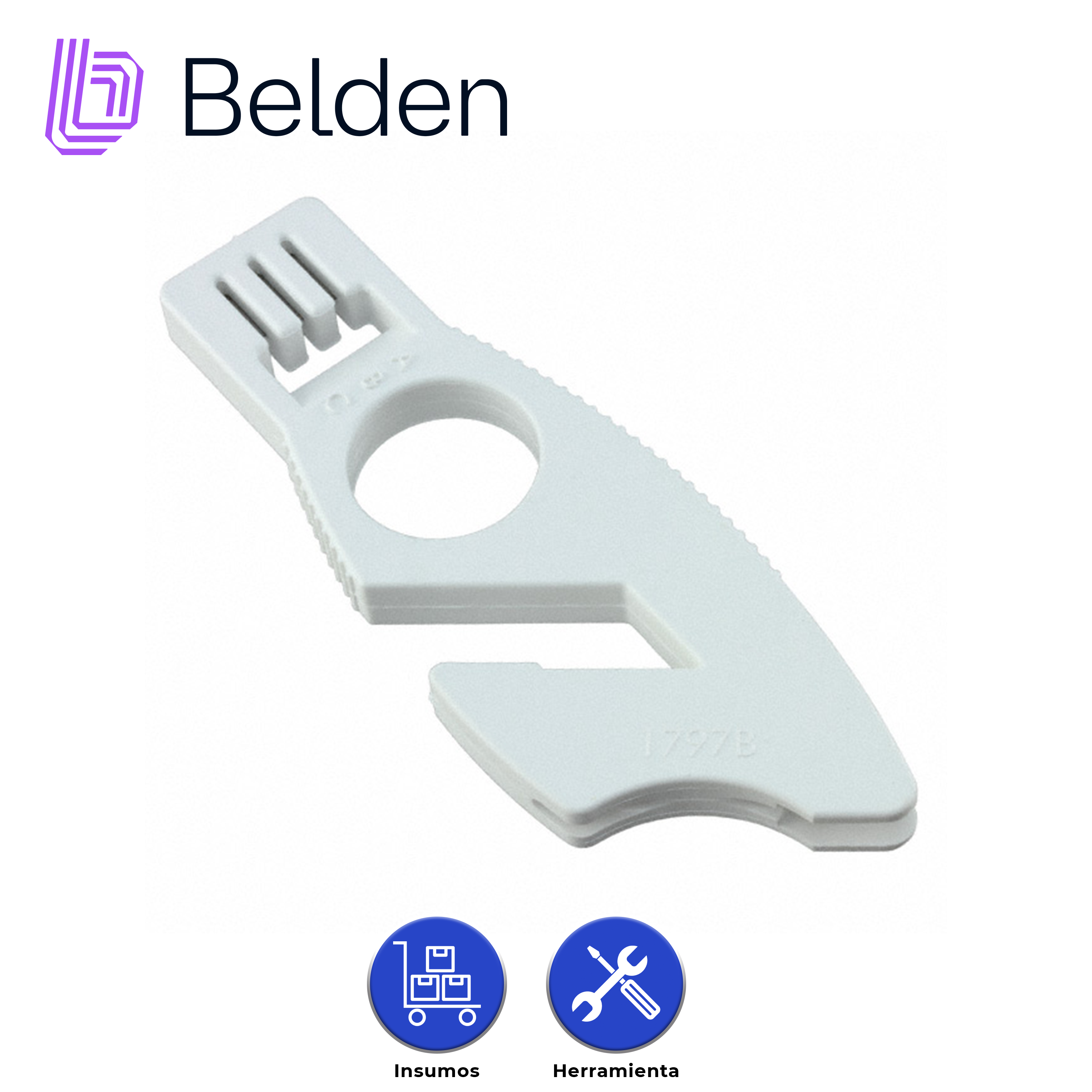 HERRAMIENTA DE SEPARACION PAR PEGADO BELDEN 1797B 009 BLANCO