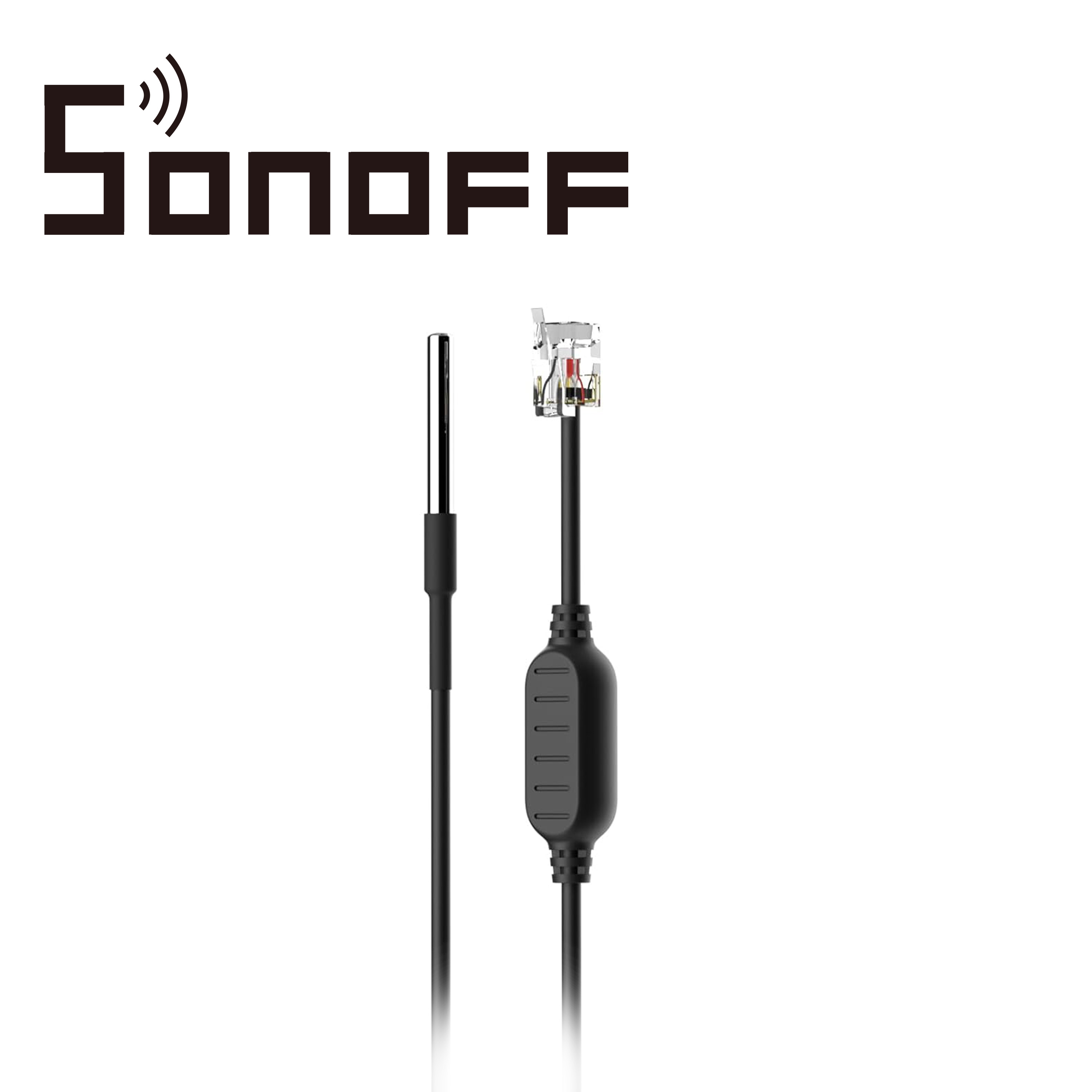 Sensor De Temperatura Sonoff Wts01 / A Prueba De Agua / Inalambrico Compatible Con Sonoff Th Origin/elite Para Ios Y Android Compatible Con Alexa/google Home/nest/ifttt / Conector Rj9 (4p4c) / Longuitud 1.5M