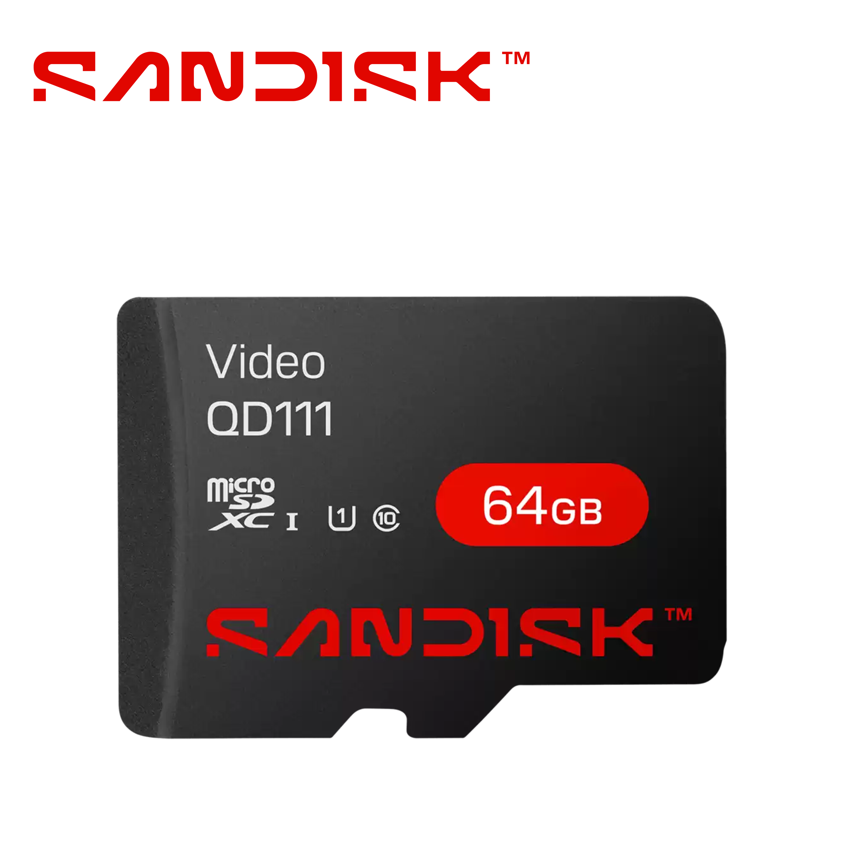 Tarjeta Memoria Micro Sd Xc Sandisk Video 64GB Sdsdqas4-064g-bp / Optimizada Para Videovigilancia 24/7 / Alta Resistencia / Opera En Temperaturas De -25 A 85 Grados Centigrados / Especial Para Camaras IP Y DVR Movil
