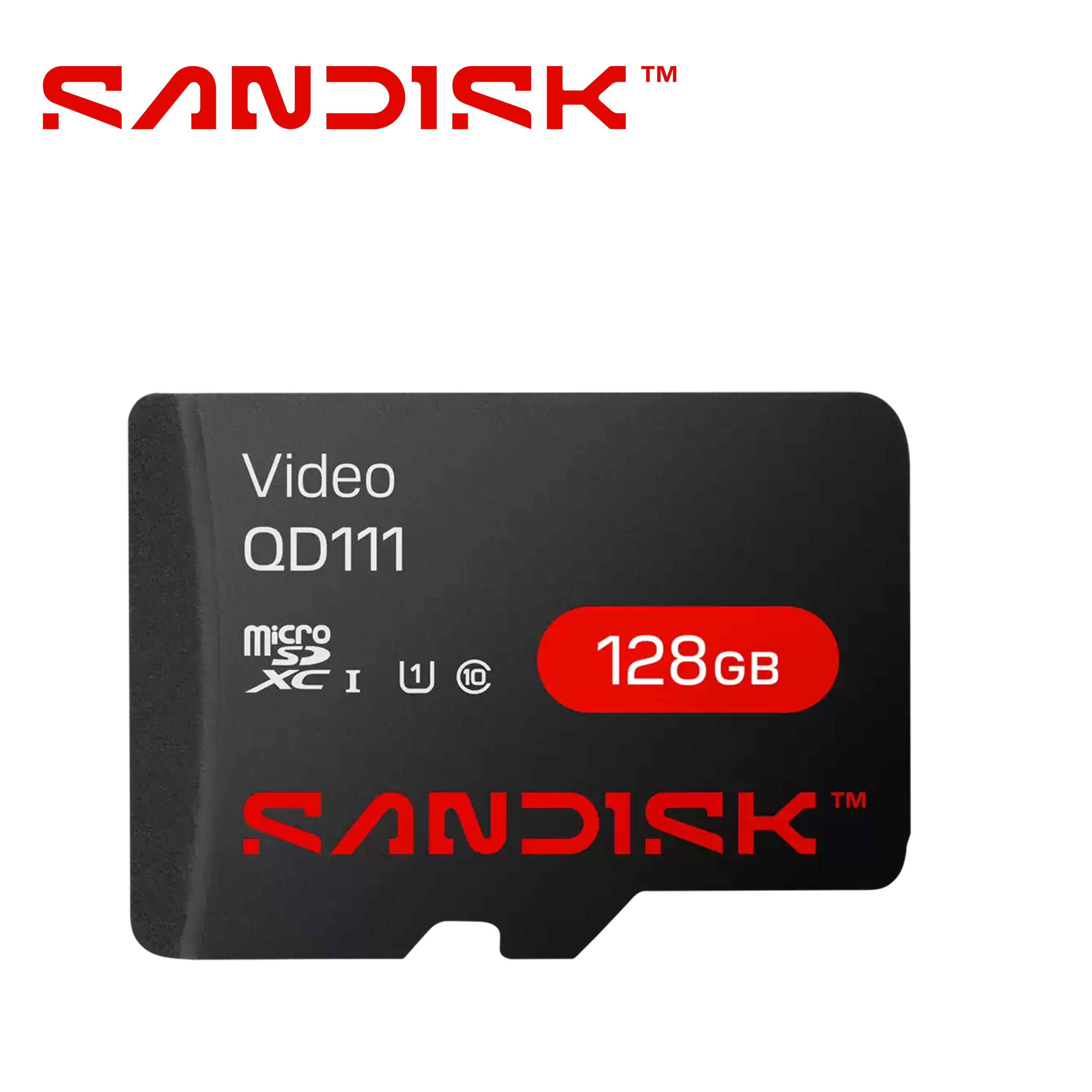 Tarjeta Memoria Micro Sd Xc Sandisk Video 128GB Sdsdqas4-128g-bp / Optimizada Para Videovigilancia 24/7 / Alta Resistencia / Opera En Temperaturas De -25 A 85 Grados Centigrados / Especial Para Camaras IP Y DVR Movil