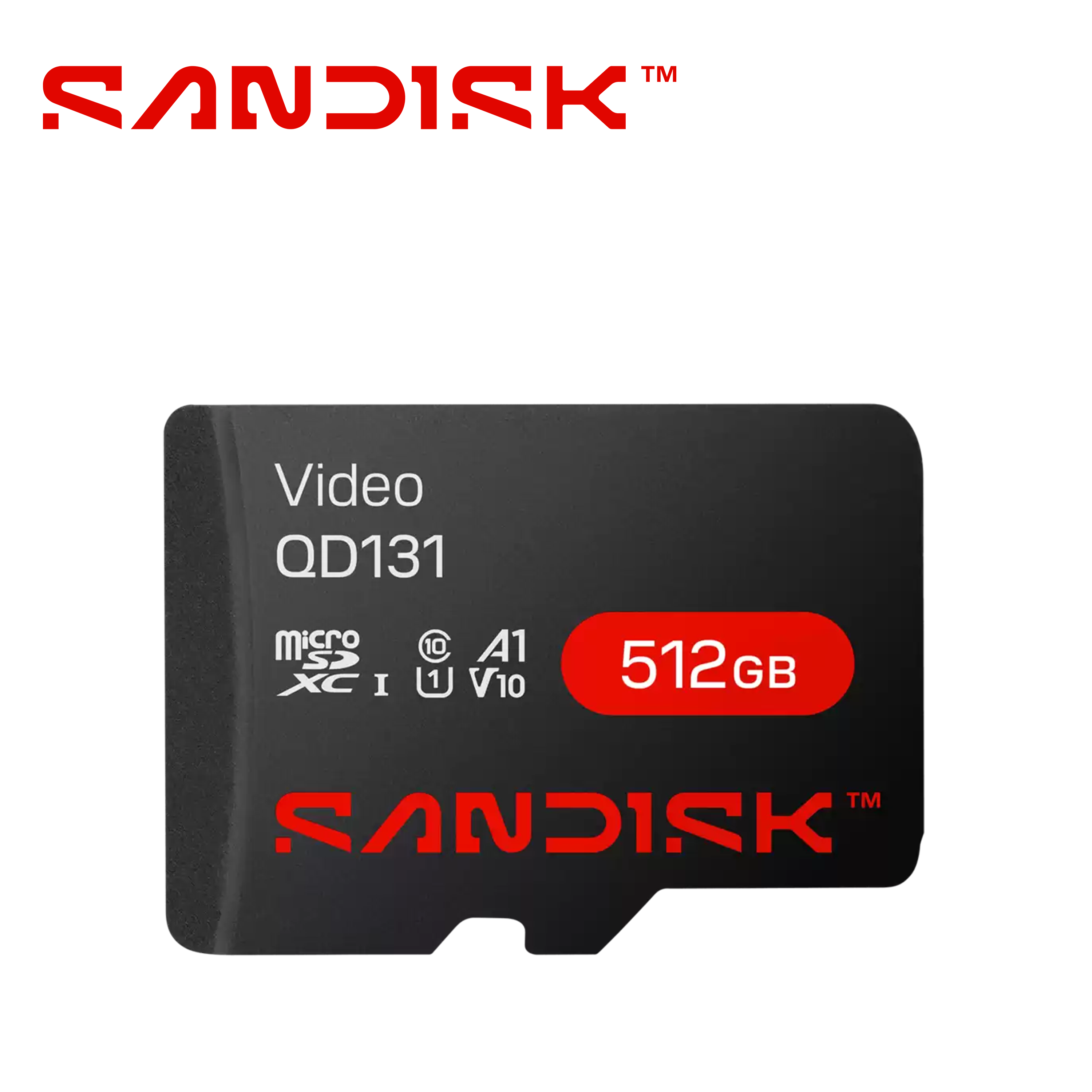 Tarjeta Memoria Micro Sd Xc Sandisk Video 512GB Sdsdqas5-512g-bp / Optimizada Para Videovigilancia 24/7 / Alta Resistencia / Opera En Temperaturas De -25 A 85 Grados Centigrados / Especial Para Camaras IP Y DVR Movil
