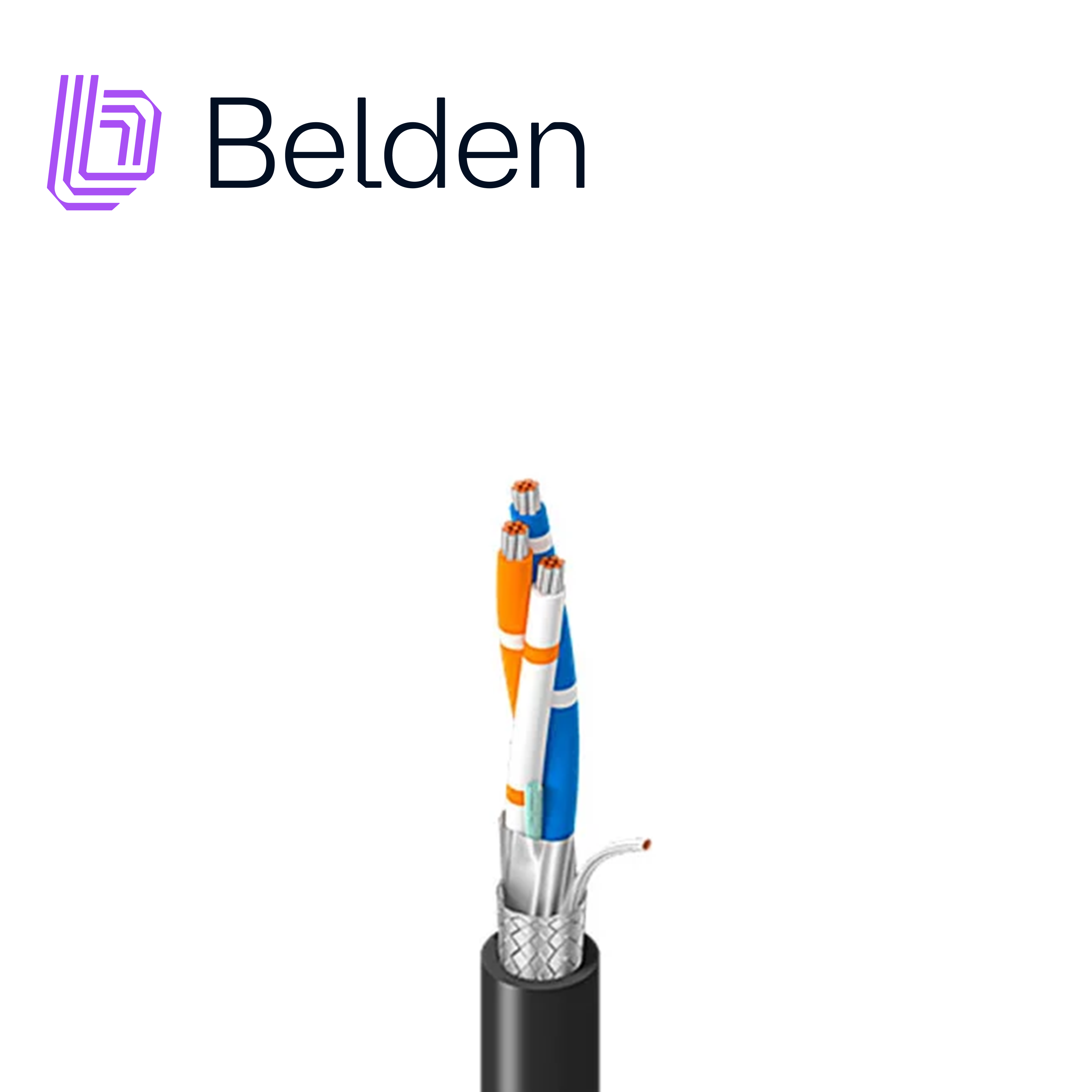 Cable Rs-485 Para Entornos Hostiles Belden 3106A 0101000 / Exterior / Negro / 1 Par / 22 Awg / Multifilar / Forro Pvc / Cm - Pltc - Sun Res Y Aceite / Bobina / 1,000 Pies 305 Metros
