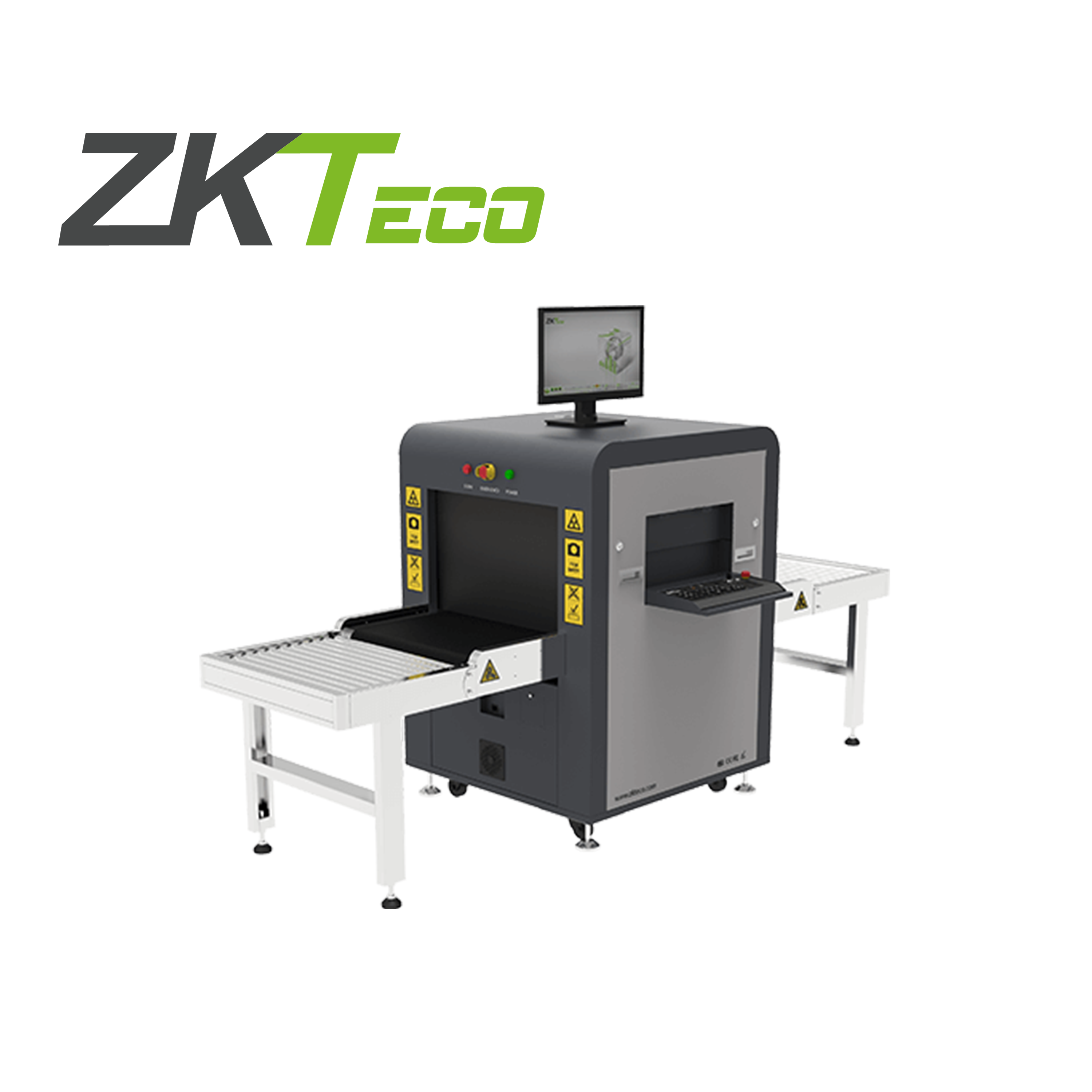 MAQUINA DE RAYOS X ZKTECO MODELO ZKX6040 CON TUNEL DE INSPECCION DE 610 X 420 MM EQUIPADA CON MONITOR DE 21 PULGADAS Y MONITOR PLEGABLE GRACIAS A SU TECNOLOGIA DUAL PERMITE QUE TENGA UNA PENETRACION DE HASTA 35MM DE ACERO PUEDE DETECTAR SUSTANCIAS ORGANICAS E INORGANICAS