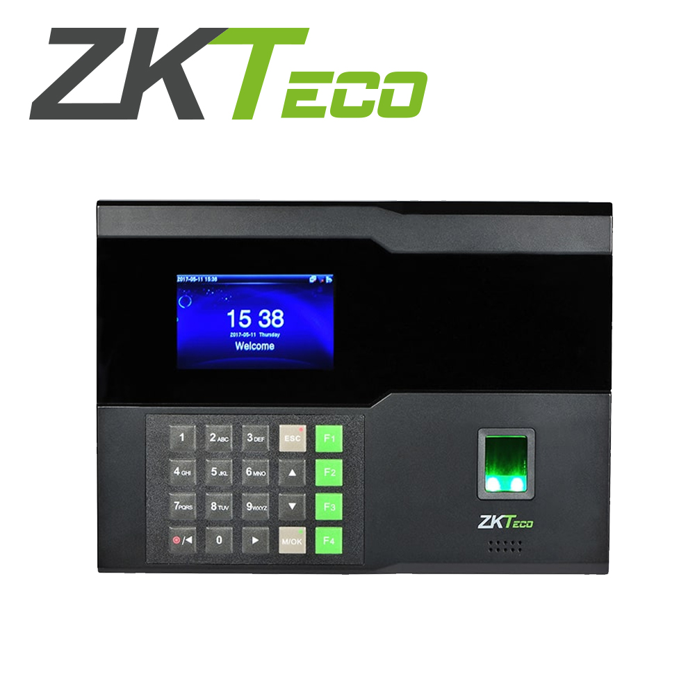 CHECADOR DE ASISTENCIA ZKTECO IN05/MF ADMS BIOMETRICO SILKID 3,000 HUELLAS 10,000 TARJETAS 13.56MHZ 100,000 REGISTROS TCP/IP POE WIFI RS232 BATERIA DE RESPALDO INTERNA
