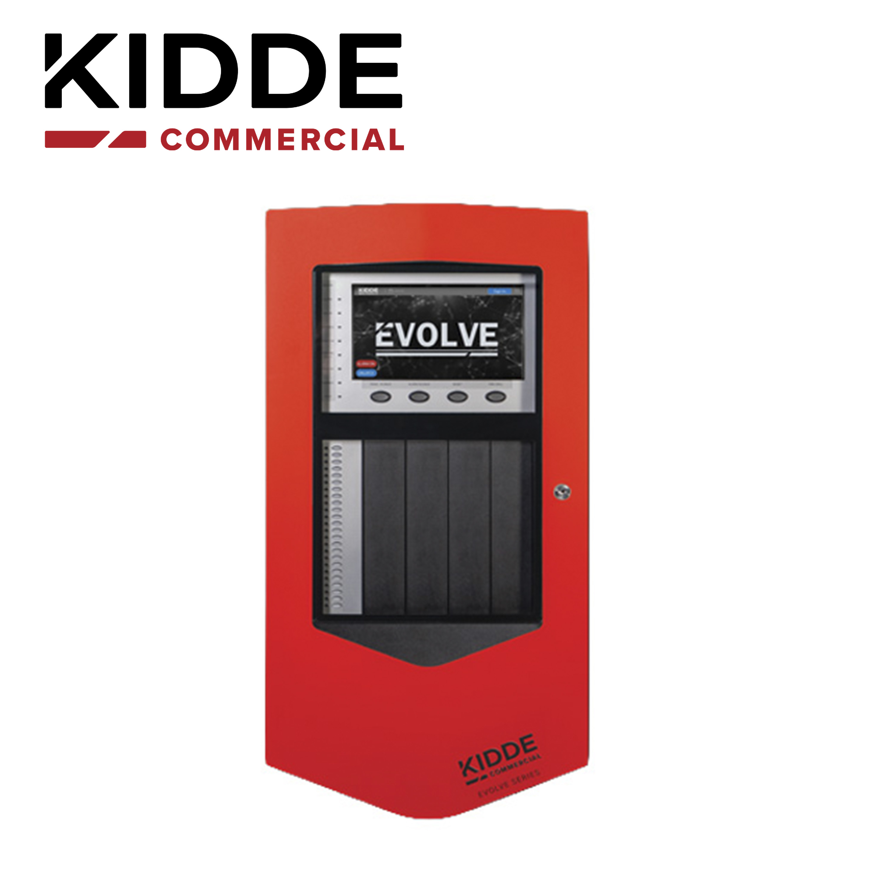 PANEL DE INCENDIO INTELIGENTE CON PANTALLA TACTIL / EVOLVE-ML-R KIDDE / 10 PULGADAS / HASTA 1000 PUNTOS 500 DETECTORES 500 MODULOS / 4 LAZOS TARJETAS DE COMUNICACION IP-USB TIPO C INCLUIDAS / ALIMENTACION 120 - 240 VCA / FUENTE CONMUTADA DE 10 A PARA CIRCUITOS NACS / COMPATIBLE CON DISPOSITIVOS VS KIDDE
