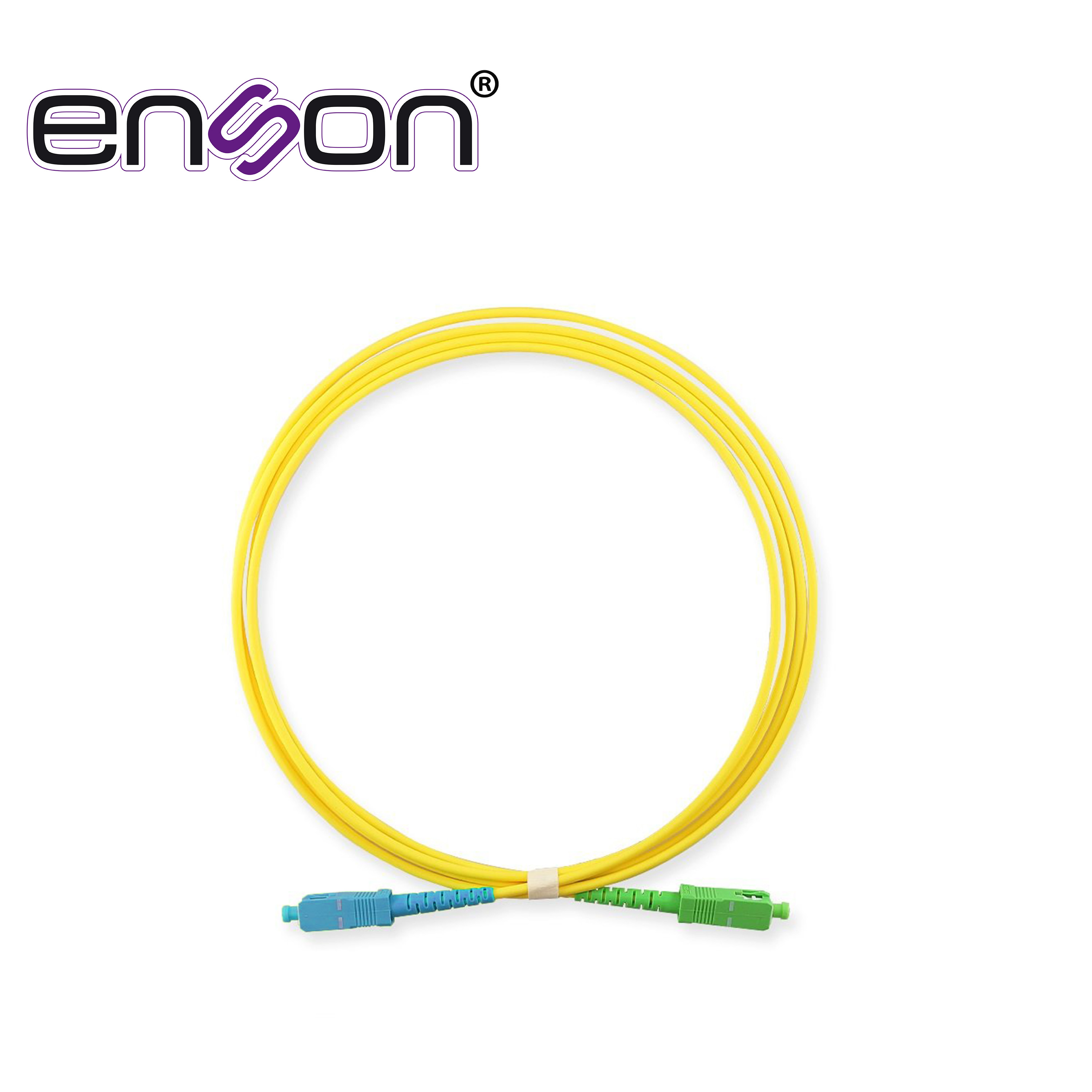 JUMPER DE FIBRA OPTICA ENSON ENS-JUMP-UPC-APC MONOMODO SC/UPC A SC/APC SIMPLEX COLOR AMARILLO 2 METROS TIPO OS2