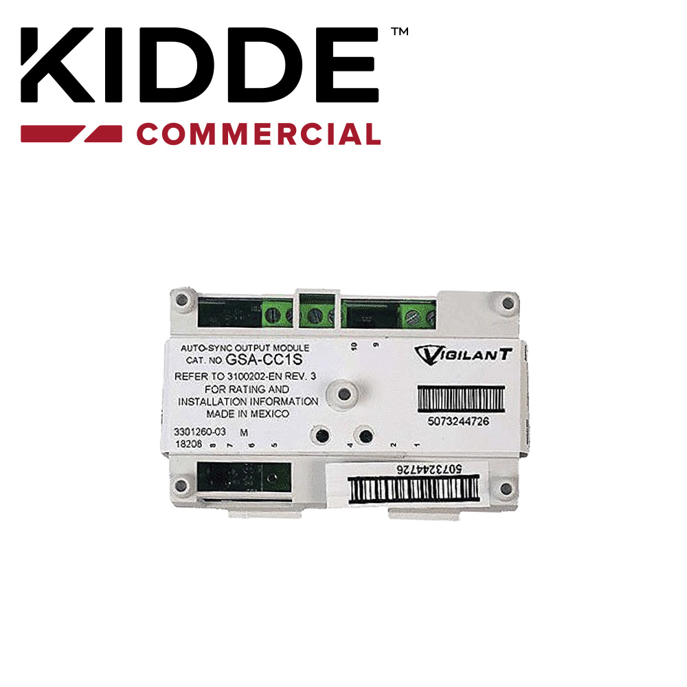 Modulo Control Para Nacs Gsa-cc1s Kidde / Incluye Generador De Tono De Llamada / Para Conmutar Una Sola Señal O Circuito De Audio / Sincronizacion Estroboscopica