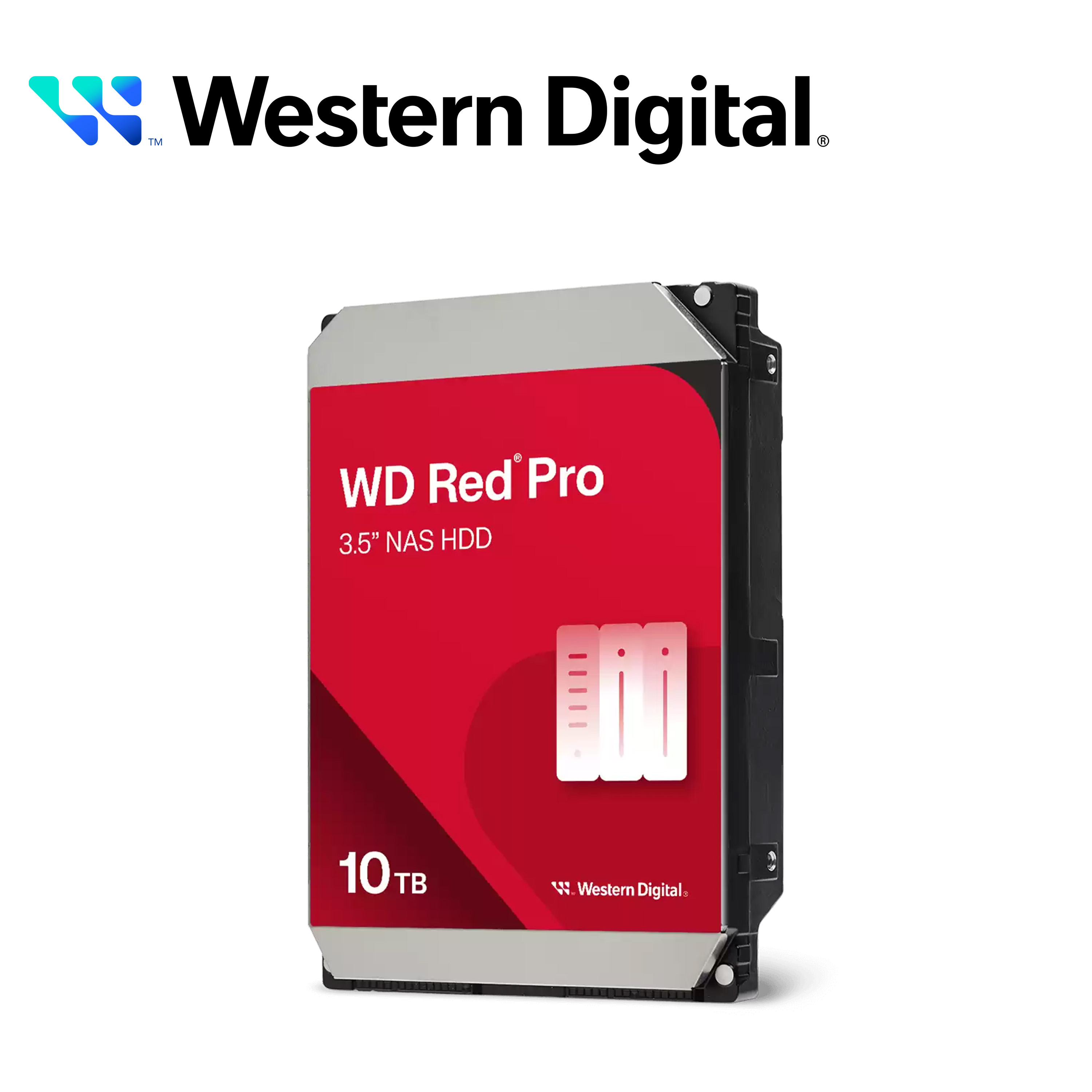 Dd Disco Duro 10TB Sata Wd Red Pro Wd103kfbx / Especial Nas Hasta 24 Bahias / Sata Iii 6GB S / 7200 Rpm / Cache 512MB / Nasware 3.0 / Workload 300TB Ano / 3.5 / 5 Anos Garantia 