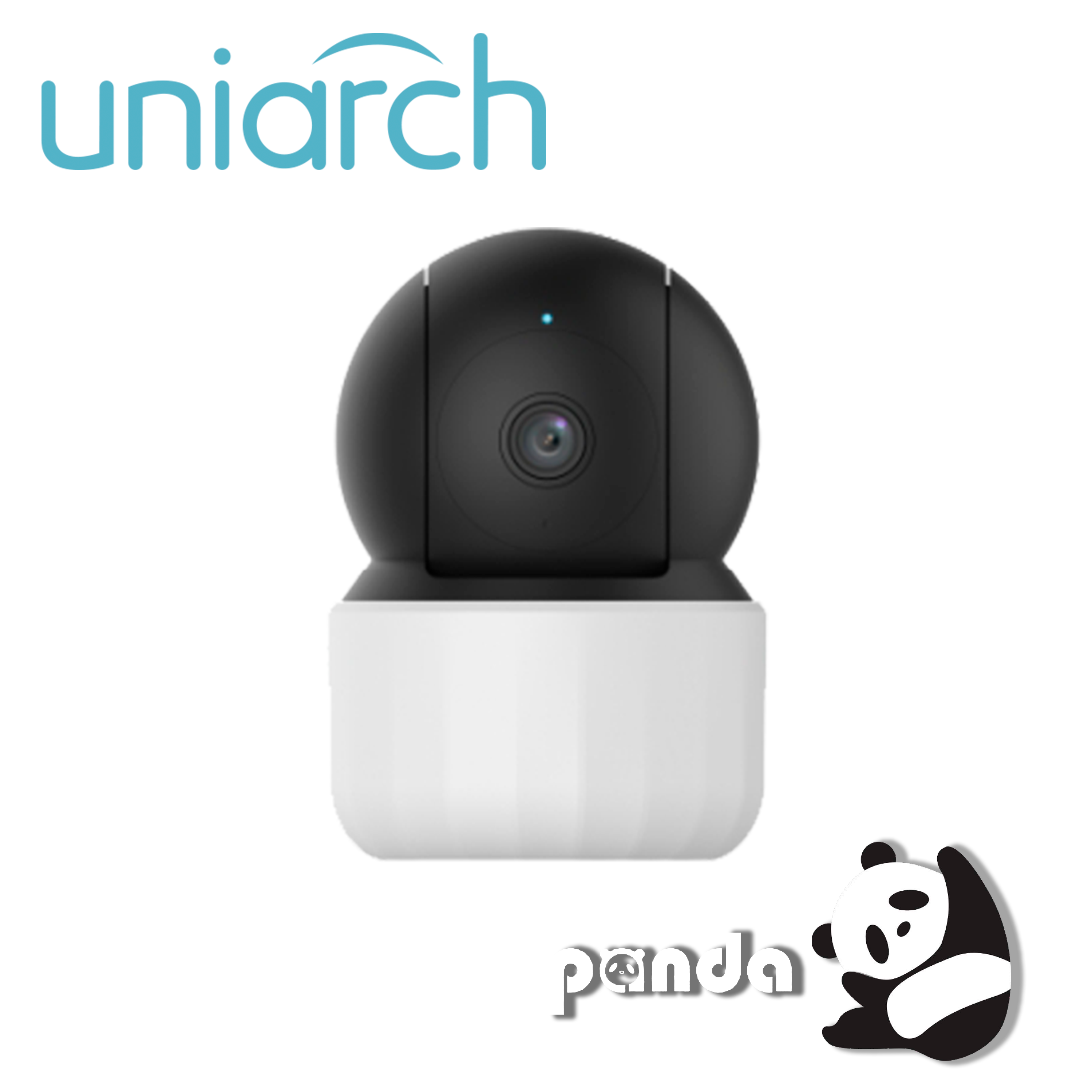 Camara IP Mini PT Wifi Uniarch Uho-s3e-m3 / 3MP / Lente 4MM / Dwdr / Ir10m / Microsd256gb / Microfono+altavoz-integrado / Human-body-detection / Paneo+tildeo / U-code / Usb-c / Interior / Serie Panda