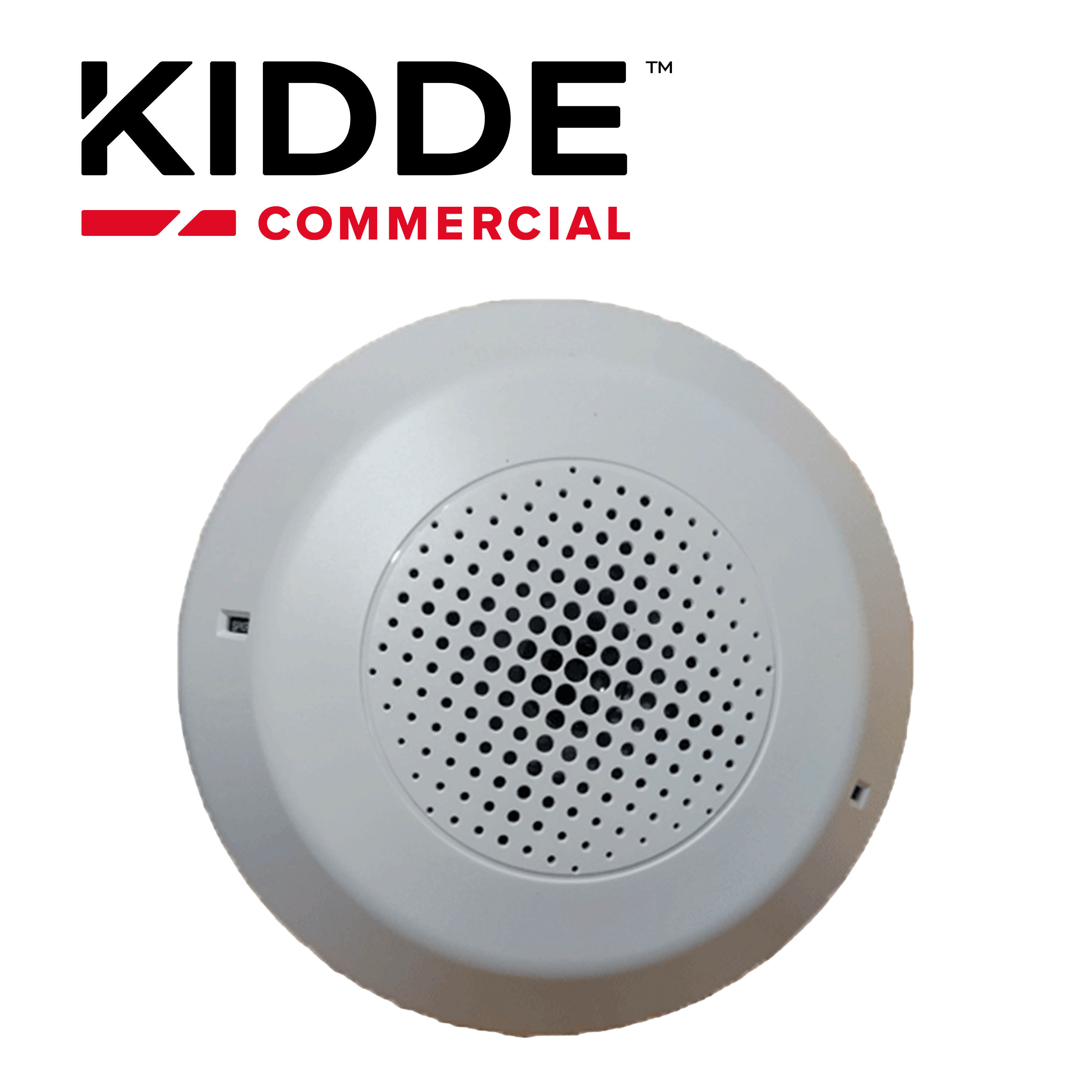 Altavoz De Techo Blanco Sin Estampado Kidde Gcswn / Requiere Placa De Cableado Grsw Compatible Con Amplificadores Ans Kidde 