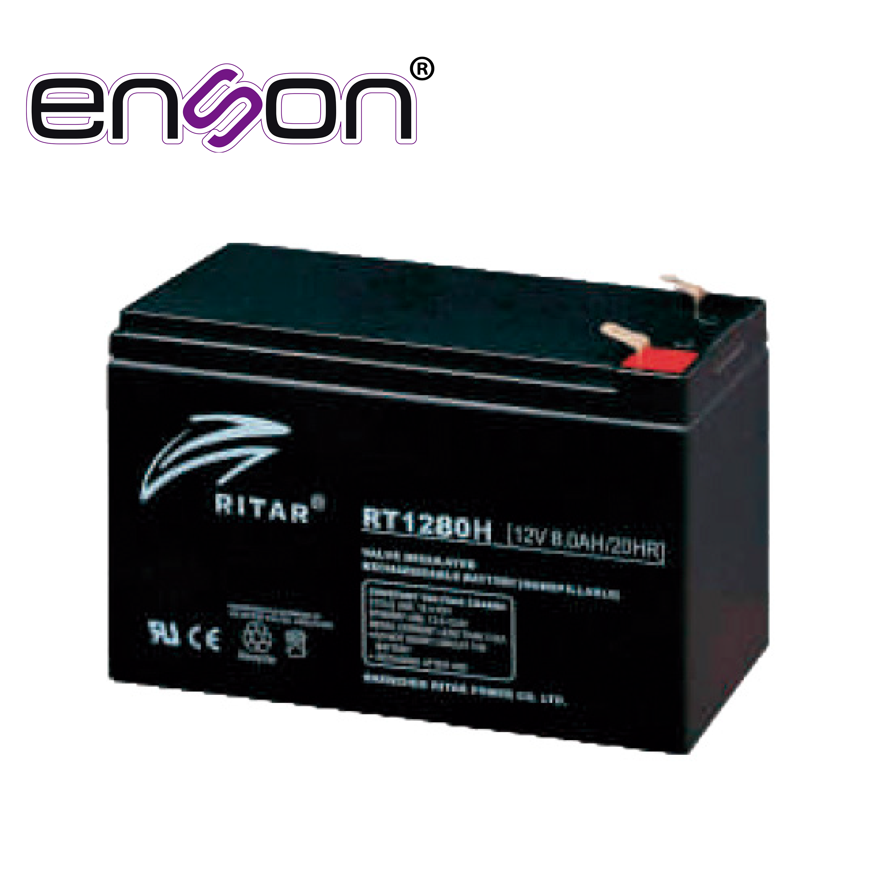 BATERIA DE REEMPLAZO ENSON ENS-BT712R / 12V 7AH / BASE PLOMO-ACIDO / COMPATIBLE CON UPS ENSON ENS- EA260