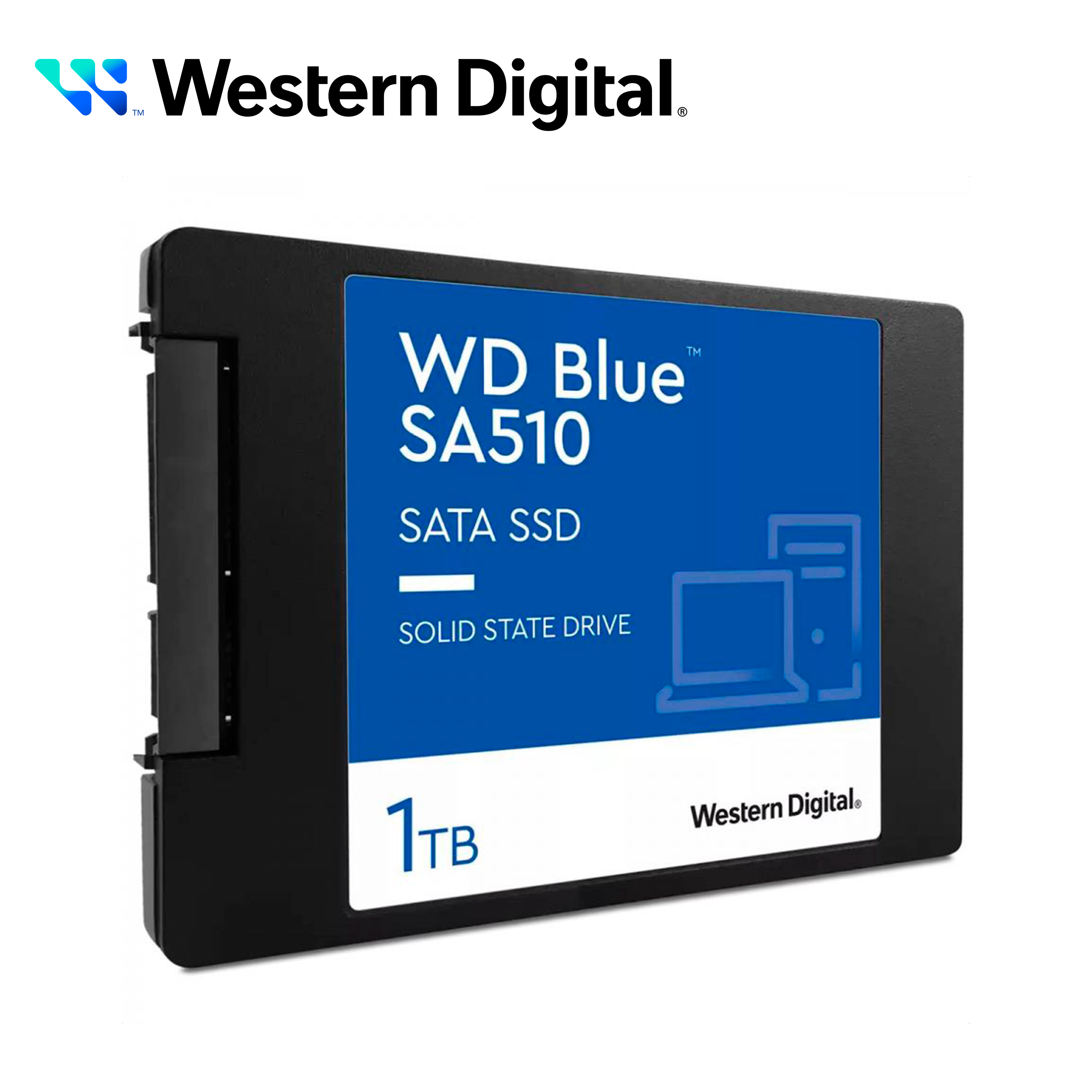 Ssd Wd Blue Wds100t3b0a Sa510 / Capacidad 1TB / Formato 2.5 Pulgadas / Interfaz Sata Iii / Velocidad De Lectura 560 Mb/s / Velocidad De Escritura 520 Mb/s / Rendimiento Confiable Para Equipos Moviles