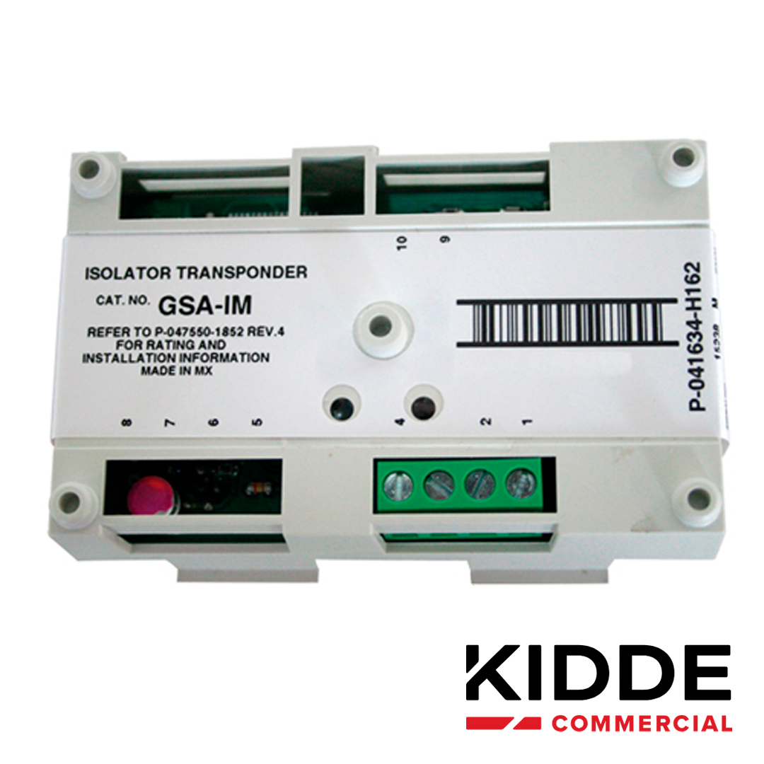 MODULO AISLADOR VIGILANT GSA-IM2 DIRECCION ELECTRONICA (SIN SWITCHES) SE INTEGRA CON LOS PANELES VS1 Y VS4 DE KIDDE POR MEDIO DEL LAZO DE COMUNICACION SLC, LISTADO UL, ULC, CSFM, MEA, FM