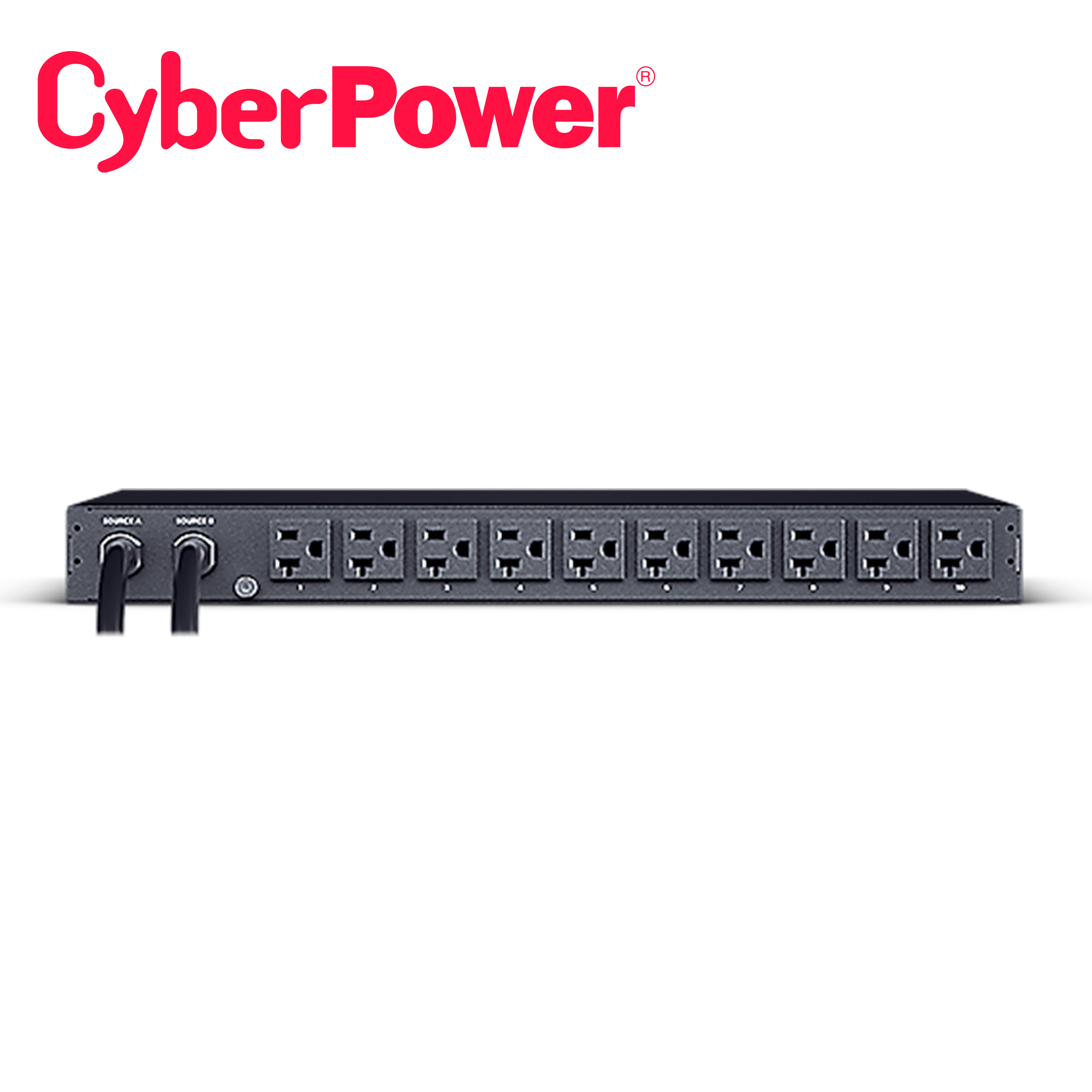 Pdu Cyberpower Pdu24002 Medible Para Distribucion De Energia 10 Contactos Nema 5-15R 1UR 16 Amp 120 Vca Puerto De Conectividad RJ45 