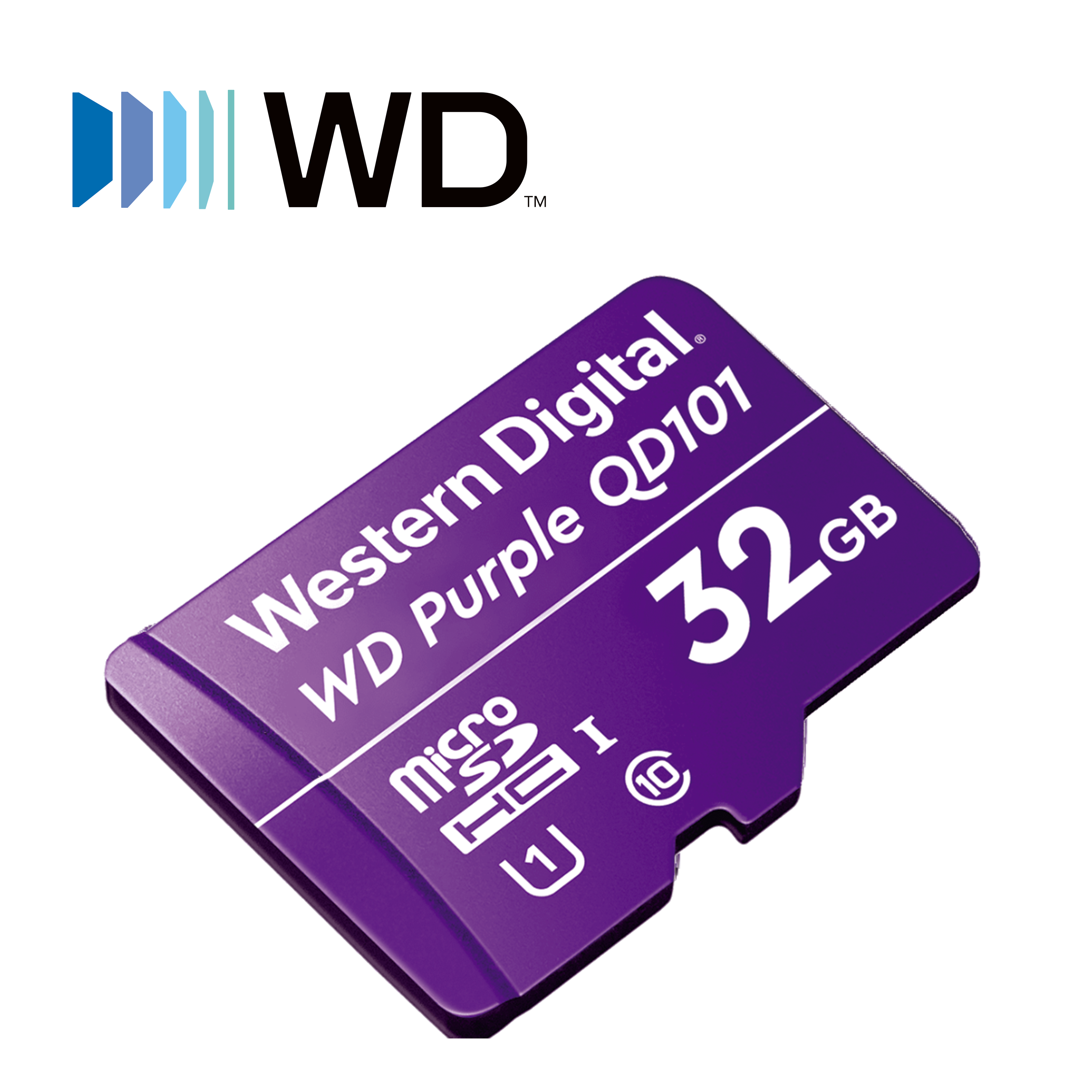 TARJETA MEMORIA MICRO SD XC WD PURPLE 32GB WDD032G1P0C / CLASE 10 U1 / SOBRESCRITURA DE HASTA 16 TBW / OPTIMIZADA PARA VIDEOVIGILANCIA 24/7 / ALTA RESISTENCIA / OPERA EN TEMPERATURAS DE -25 A 85 GRADOS CENTIGRADOS / ESPECIAL PARA CAMARAS IP Y DVR MOVIL