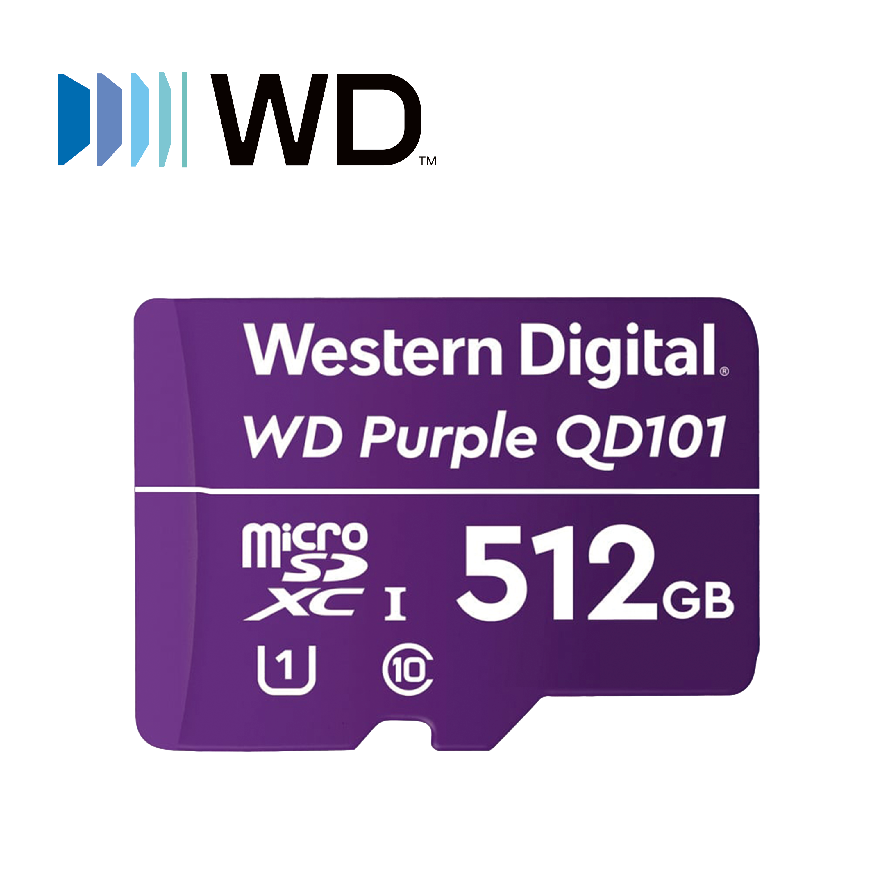 Tarjeta Memoria Micro Sd Xc Wd Purple 512GB Wdd0512g1p0c / Optimizada Para Videovigilancia 24/7 / Alta Resistencia / Opera En Temperaturas De -25 A 85 Grados Centigrados / Especial Para Camaras IP Y DVR Movil
