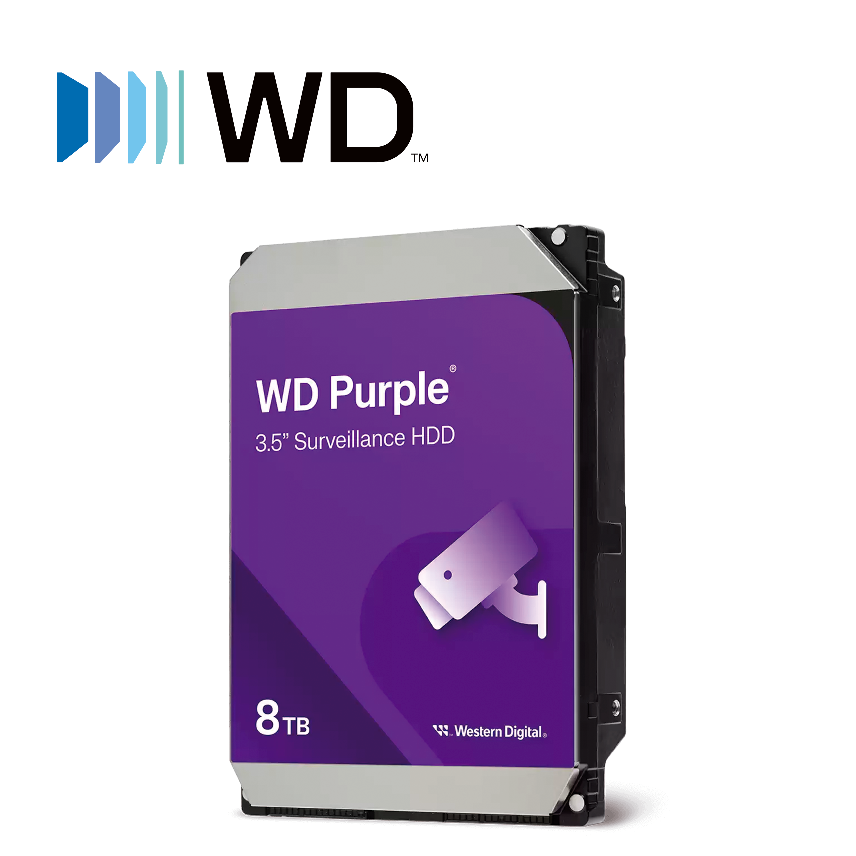 DISCO DURO DD 8TB SATA WD PURPLE WD85PURZ SATA 3.5 5640 RPM 256MB CACHE OPTIMIZADO PARA VIDEOVIGILANCICOMPATIBLE CON DVR Y NVR DE CUALQUIER MARCA