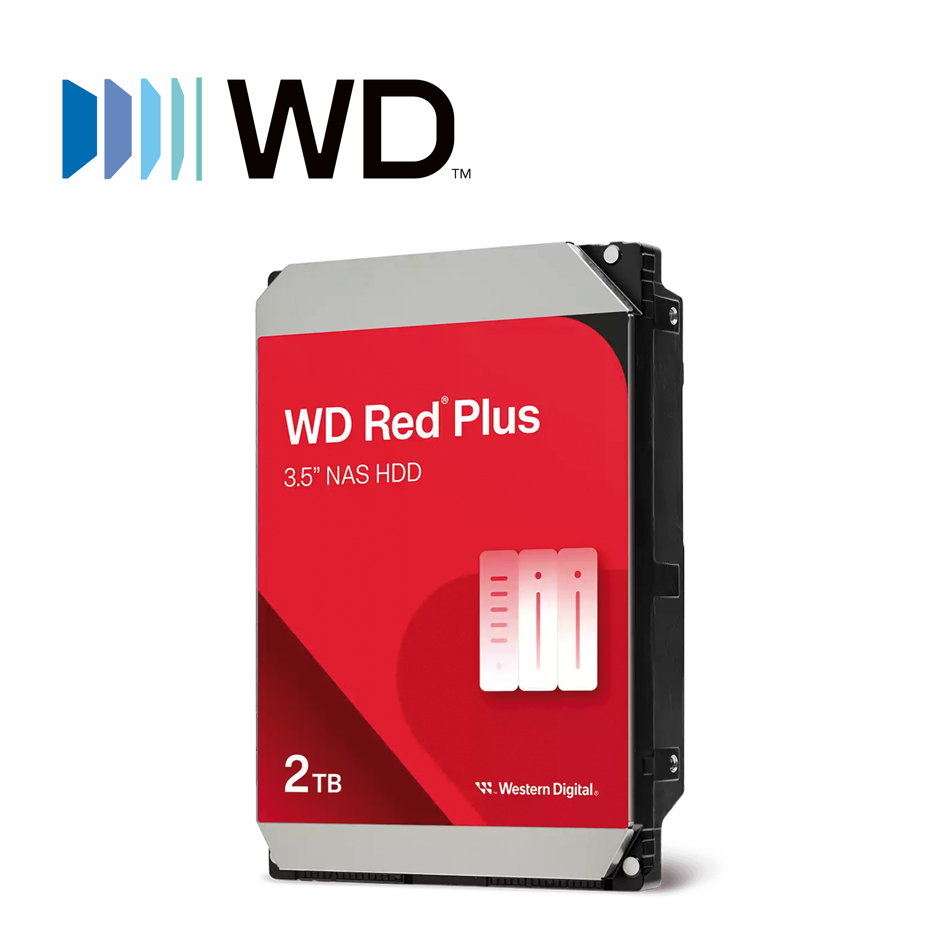 DD DISCO DURO WD20EFPX WD RED PLUS 3.5 SATA 2TB CACHE 64MB 5400RMP ESPECIAL PARA ALMACENAMIENTO Y NAS