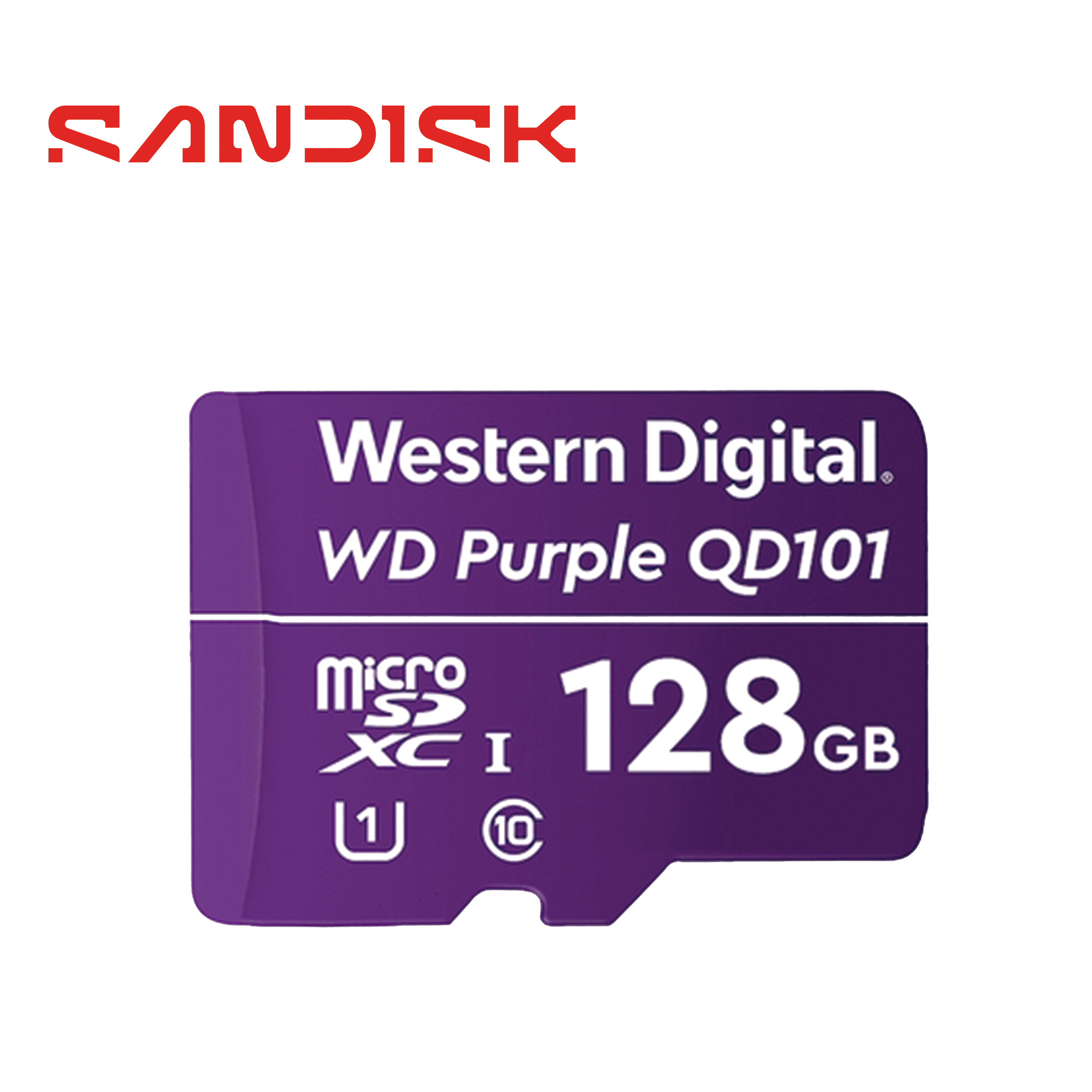 Tarjeta Memoria Micro Sd Xc Wd Purple 128GB Wdd0128g1p0c / Optimizada Para Videovigilancia 24/7 / Alta Resistencia / Opera En Temperaturas De -25 A 85 Grados Centigrados / Especial Para Camaras IP Y DVR Movil