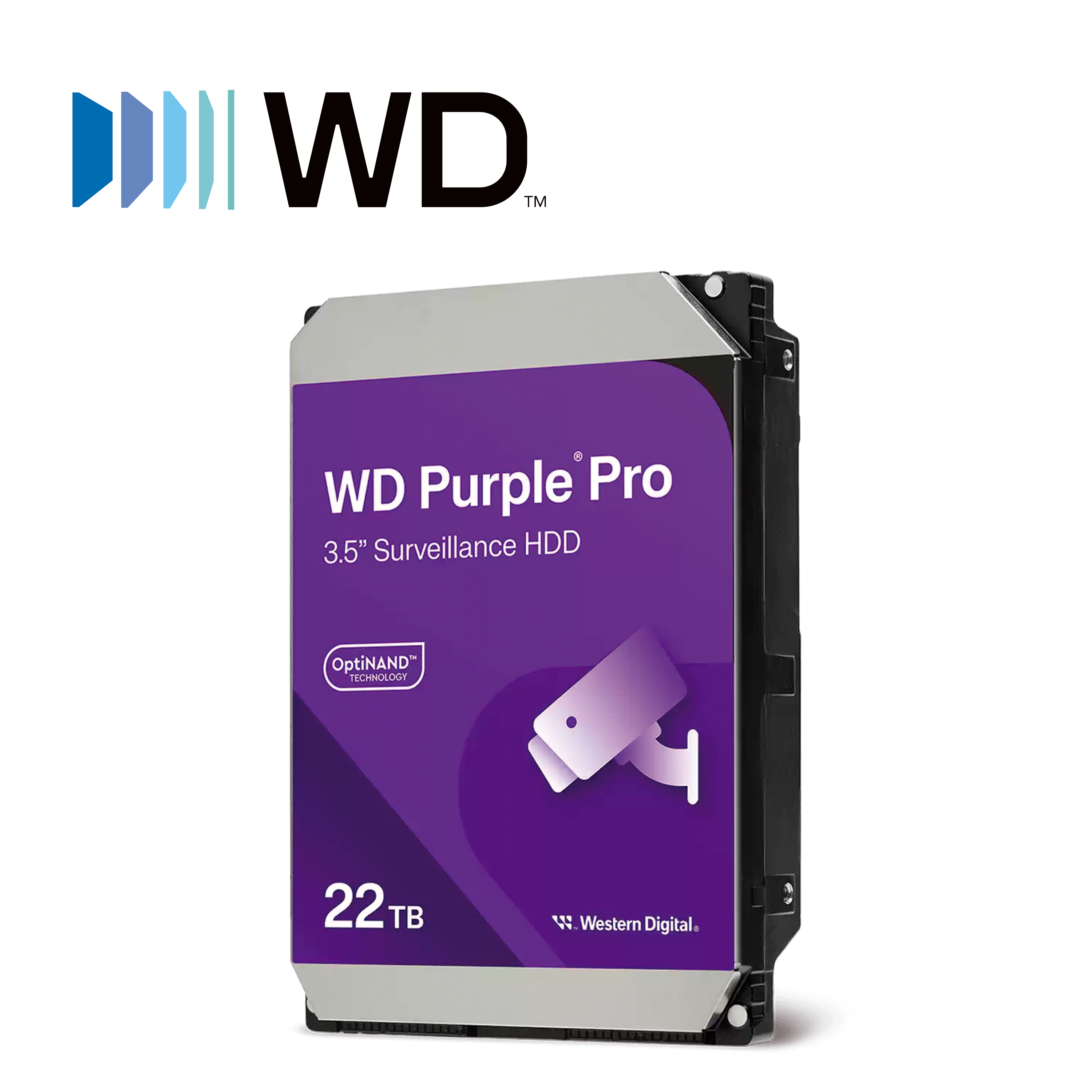 DISCO DURO DD 22TB SATA WD PURPLE PRO WD221PURP TRABAJO 24/7 SATA III CACHE 512MB 7200RPM OPTIMIZADO PARA VIDEOVIGILANCIA INTELIGENTE
