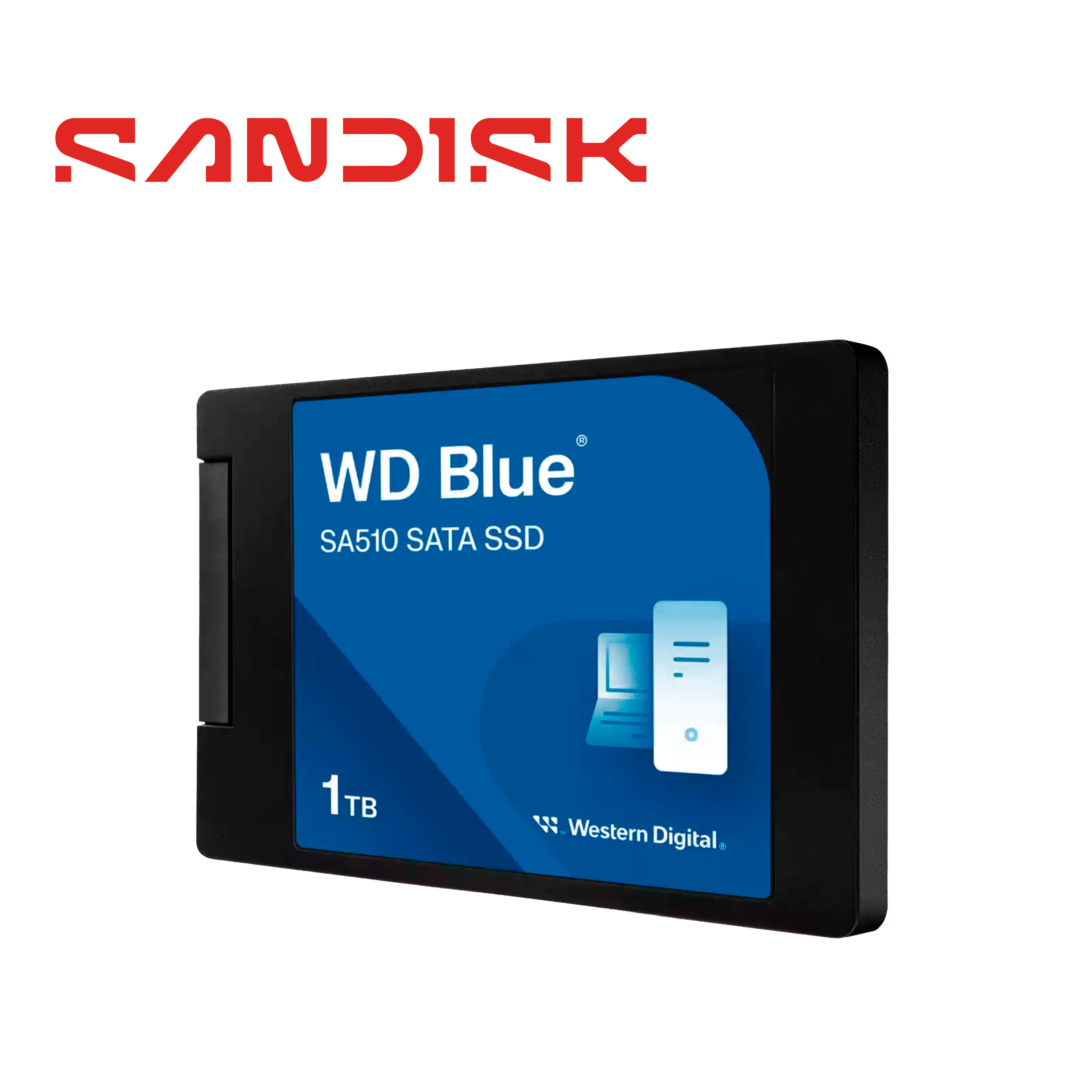 Ssd Wd Blue Wds100t3b0a Sa510 / Capacidad 1TB / Formato 2.5 Pulgadas / Interfaz Sata Iii / Velocidad De Lectura 560 Mb/s / Velocidad De Escritura 520 Mb/s / Rendimiento Confiable Para Equipos Moviles