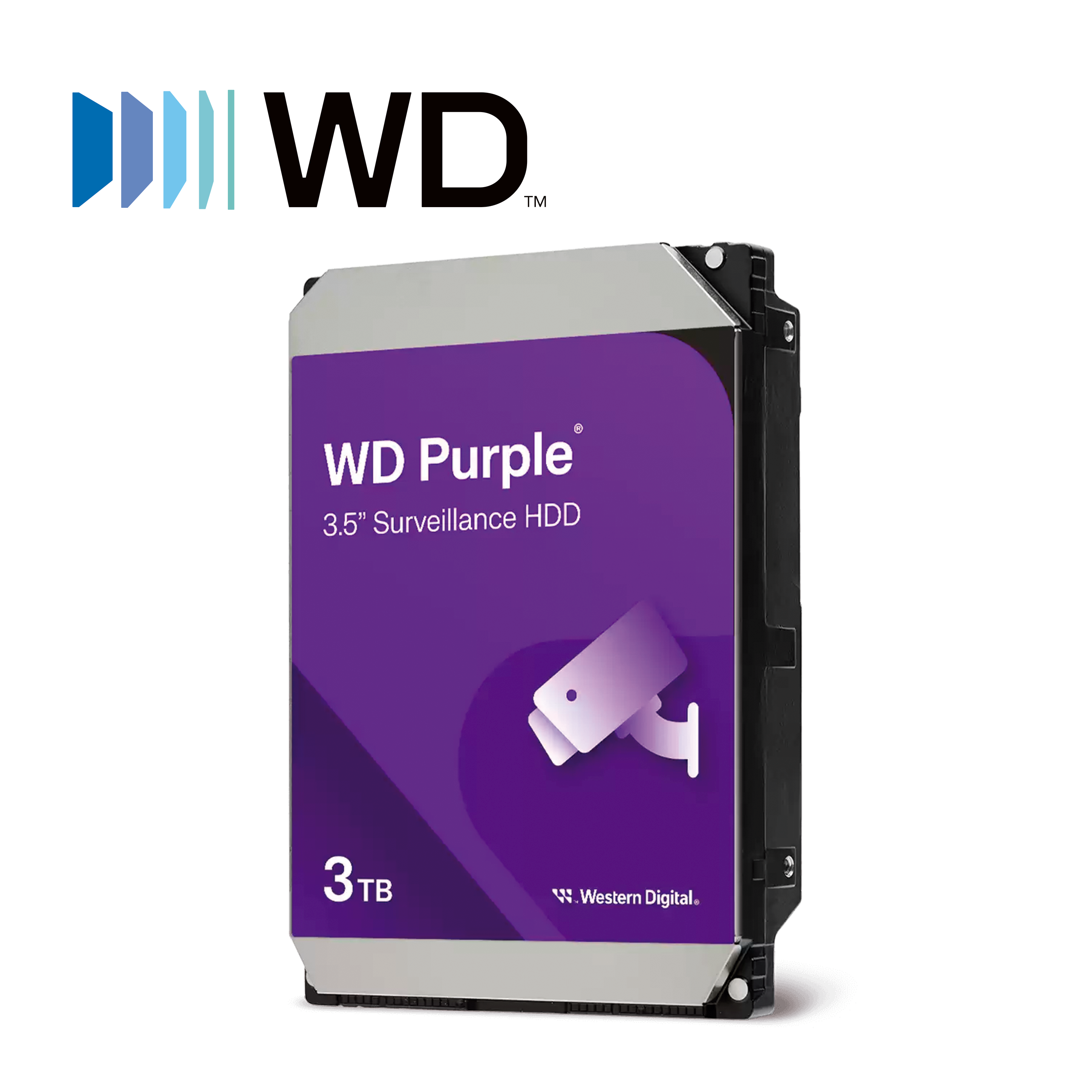 DD DISCO DURO 3TB SATA WD PURPLE WD34PURZ / 24/7 OPTIMIZADO PARA VIDEOVIGILANCIA / ALLFRAME / CMR / CACHE 256MB / HASTA 175MB/S / CARGA HASTA 180TB/AÑO / GARANTIA 3 AÑOS.