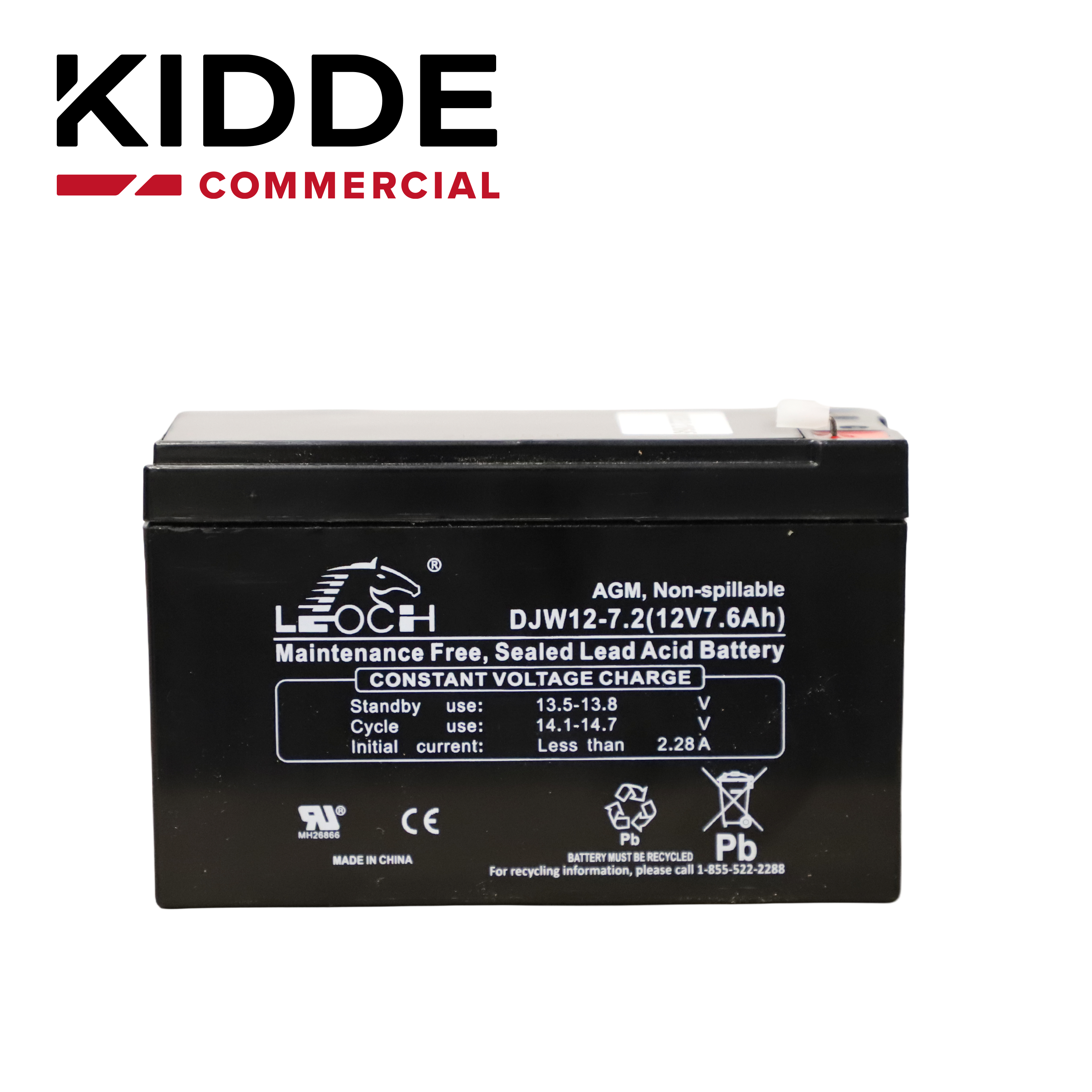 BATERIA DE RESPALDO 12V6A5  DE ALTA DENSIDAD ENERGETICA Y BAJO MANTENIMIENTO 12V 7.2 AH  IDEAL PARA LOS PANELES VS Y VM Y FUENTES AUXILIARES KIDDE