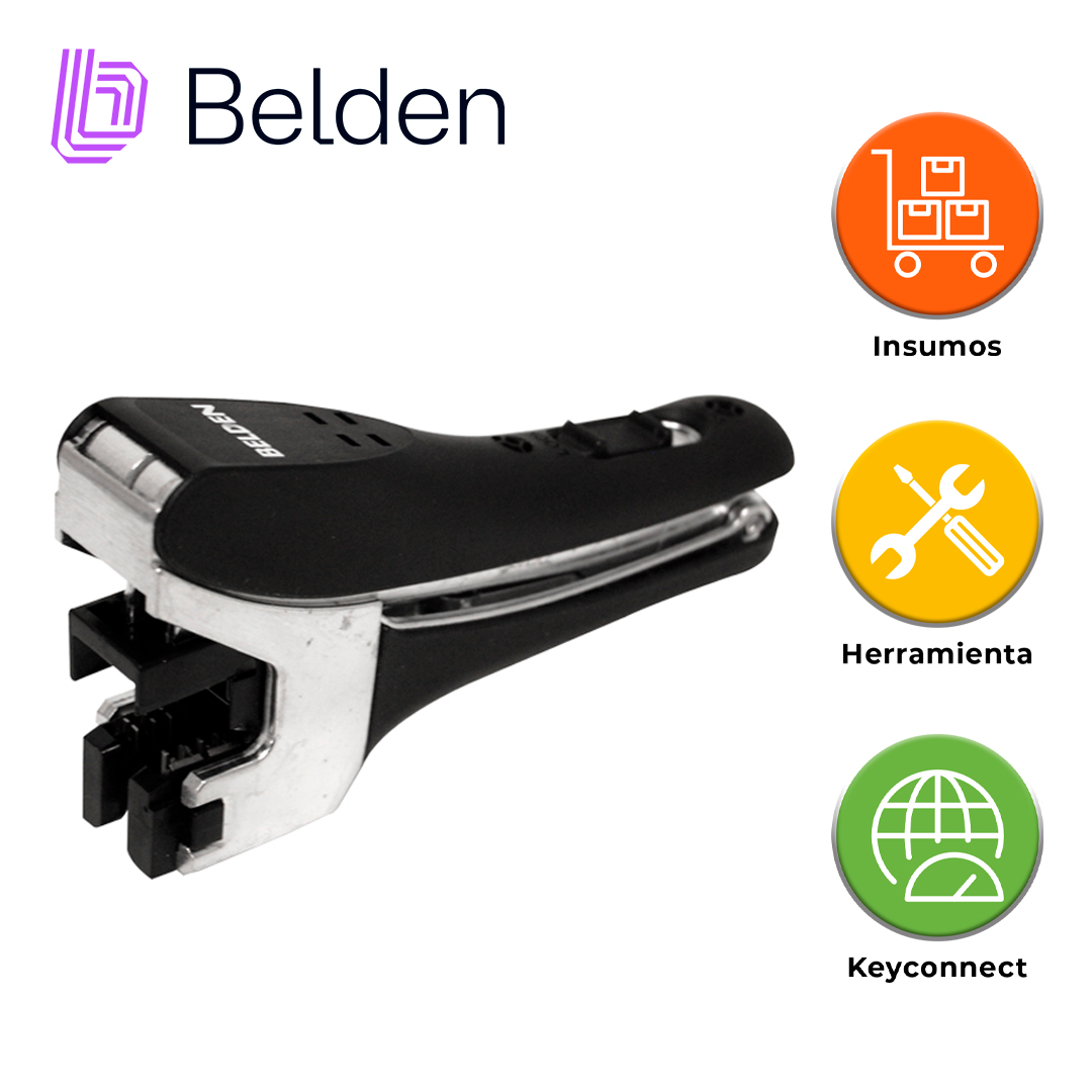 HERRAMIENTA DE TERMINO RAPIDO KEYCONNECT BELDEN AX105566 / INTERIOR / NEGRO