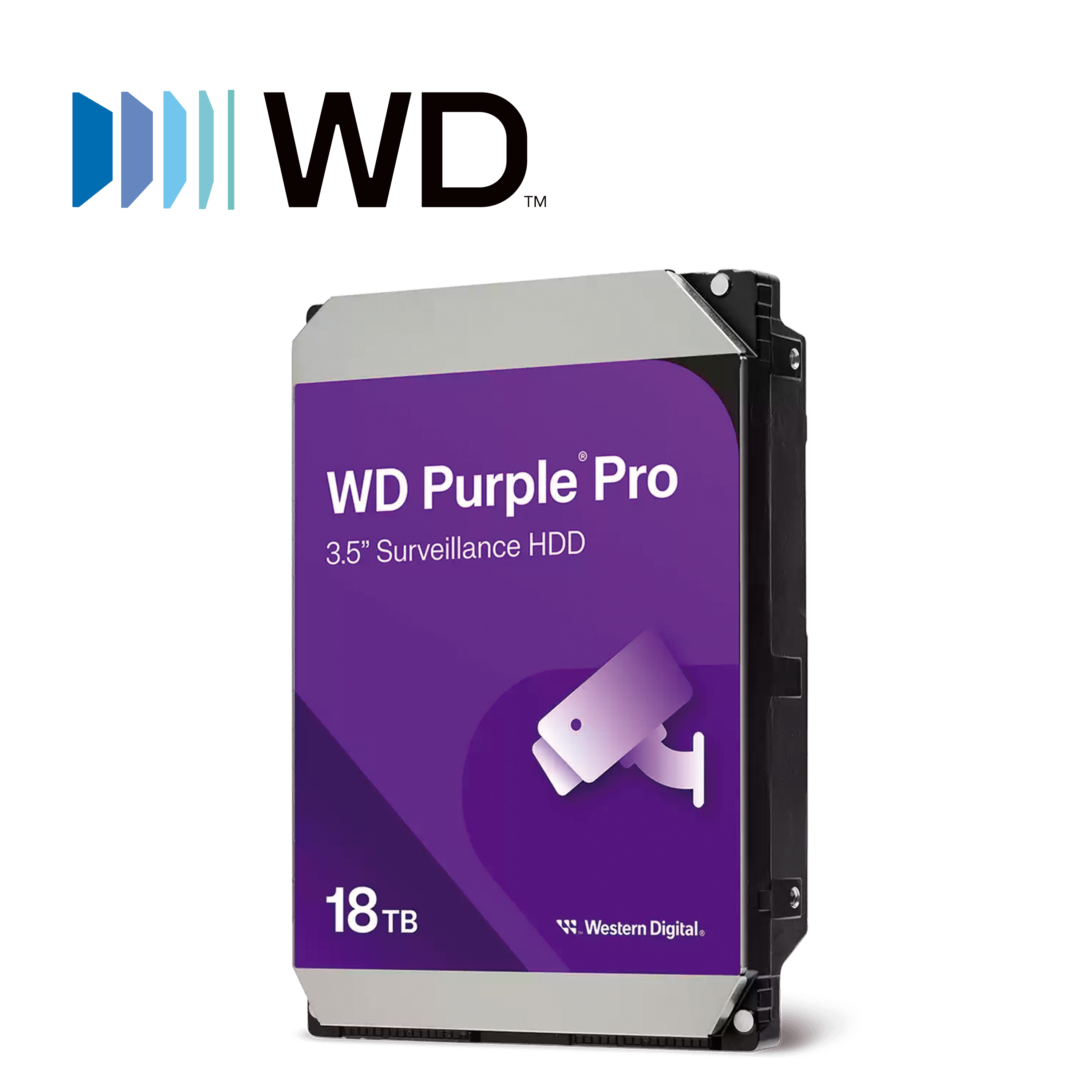 DISCO DURO DD 18TB SATA WD PURPLE WD181PURP 24/7 OPTIMIZADO PARA VIDEOVIGILANCIA SATA III 6GB/S 7200 RPM COMPATIBLE CON NAS QNAP