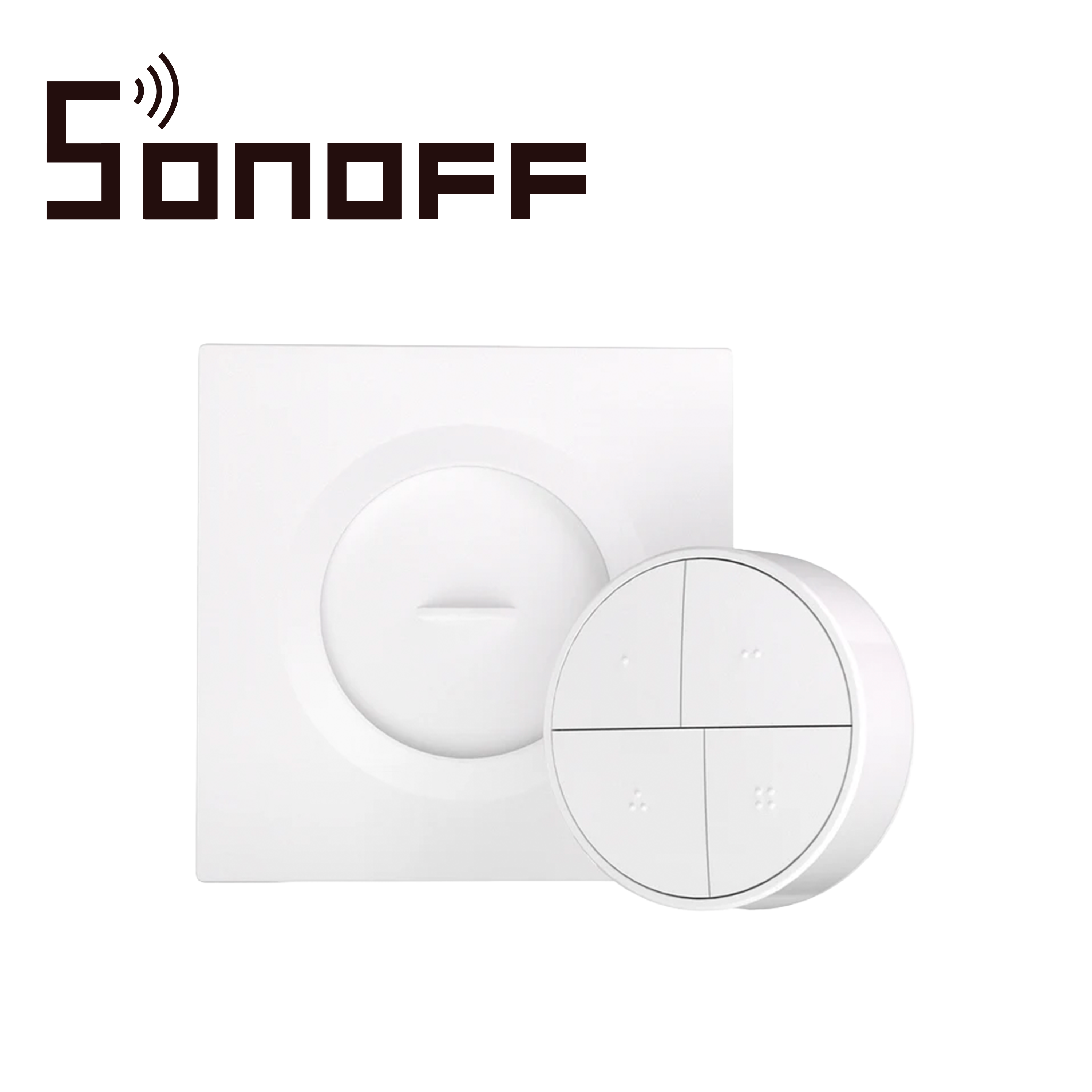 Boton Inalambrico De Escena Inteligente Sonoff Snzb-01m / Con 4 Botones De Activacion / Permite Configurar Hasta 16 Escenas/ Facil Instalacion