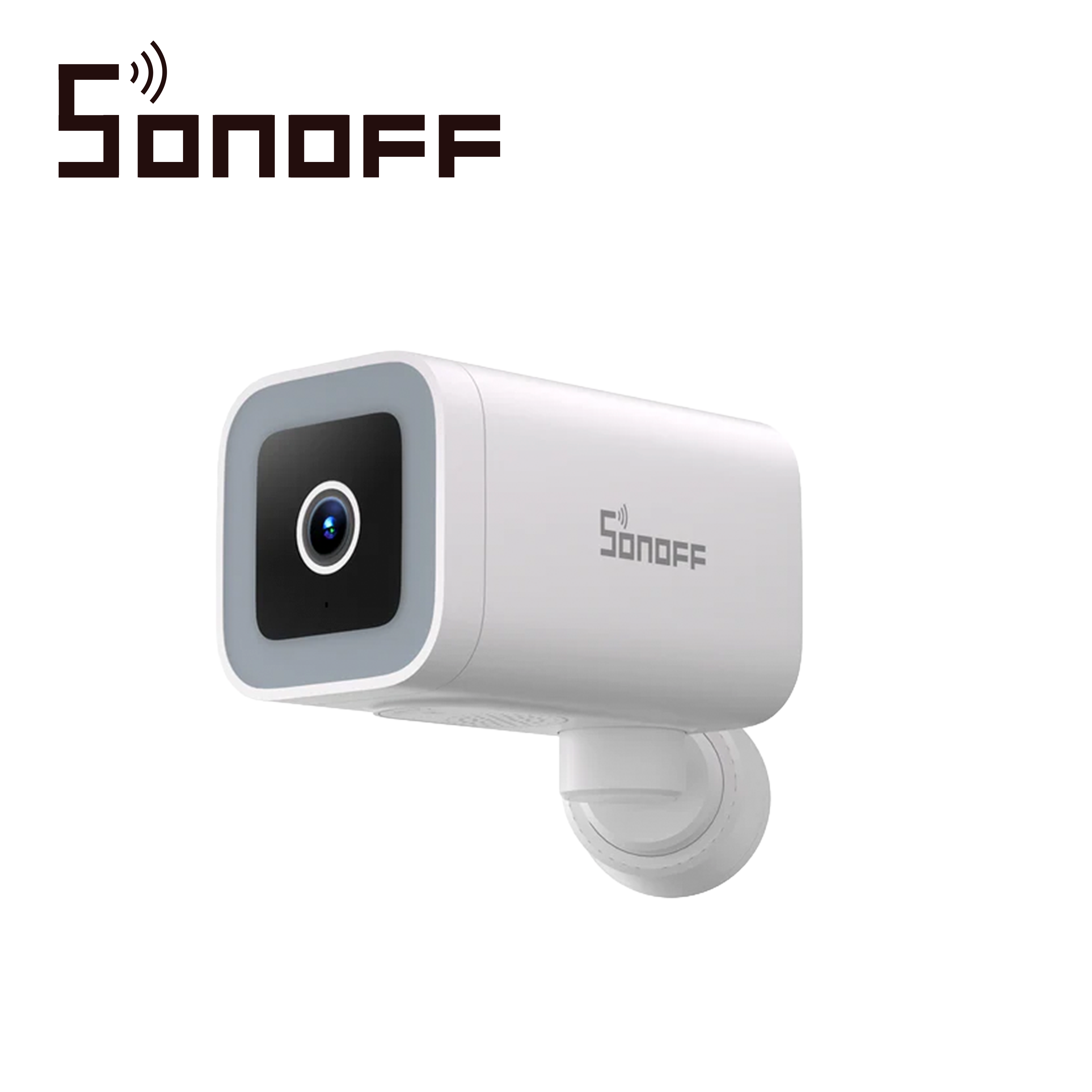 Camara De Seguridad Para Exteriores Sonoff Cam-b1p / Inalambrica Wifi/ Proteccion Ip65 / Resolucion 2K HD / Funciones De Deteccion Y Seguimiento De Movimiento Humano /compatible Con Alexa Y Google Home /requiere Adaptador De Energia/ Adaptador No Incluido