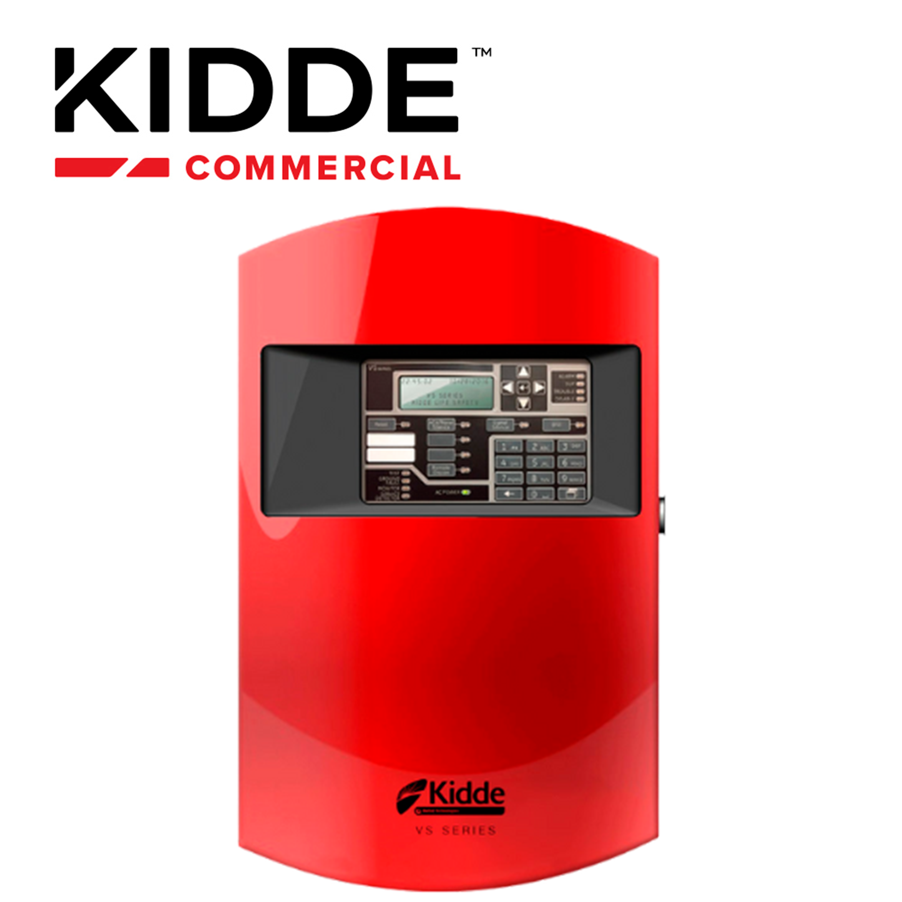 PANEL DE INCENDIO INTELIGENTE KIDDE VS1-R / ROJO / VERSION EN INGLES, CON 1 LAZO DIRECCIONABLE CLASE A O B PARA HASTA 64 DISPOSITIVOS, 2 NAC CLASE B, ALIMENTACION 110/120 VCA, CAPACIDAD PARA 2 BATERIAS DE 12V 10AH