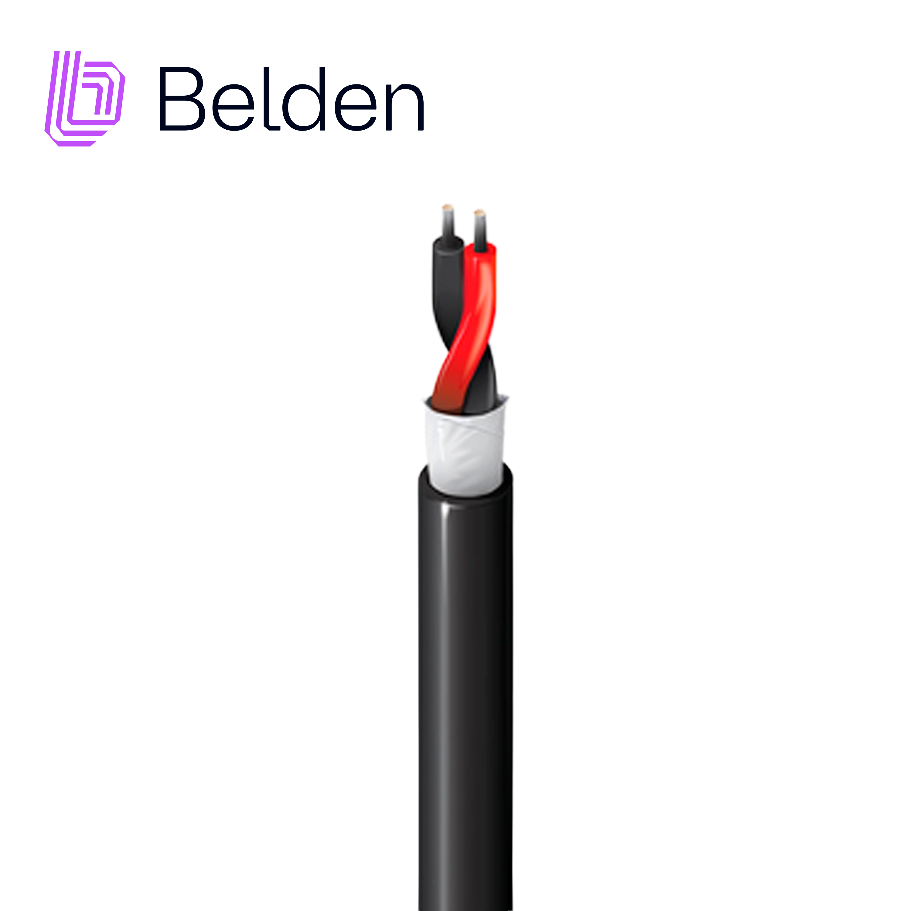 CABLE DE SEGURIDAD Y SONIDO BELDEN 5500U1 0101000 / INTERIOR / NEGRO / 2 CONDUCTORES / 22 AWG / MULTIFILAR / FORRO PVC / CM / WATERBLOCKING / BOBINA / 1,000 PIES 305 METROS