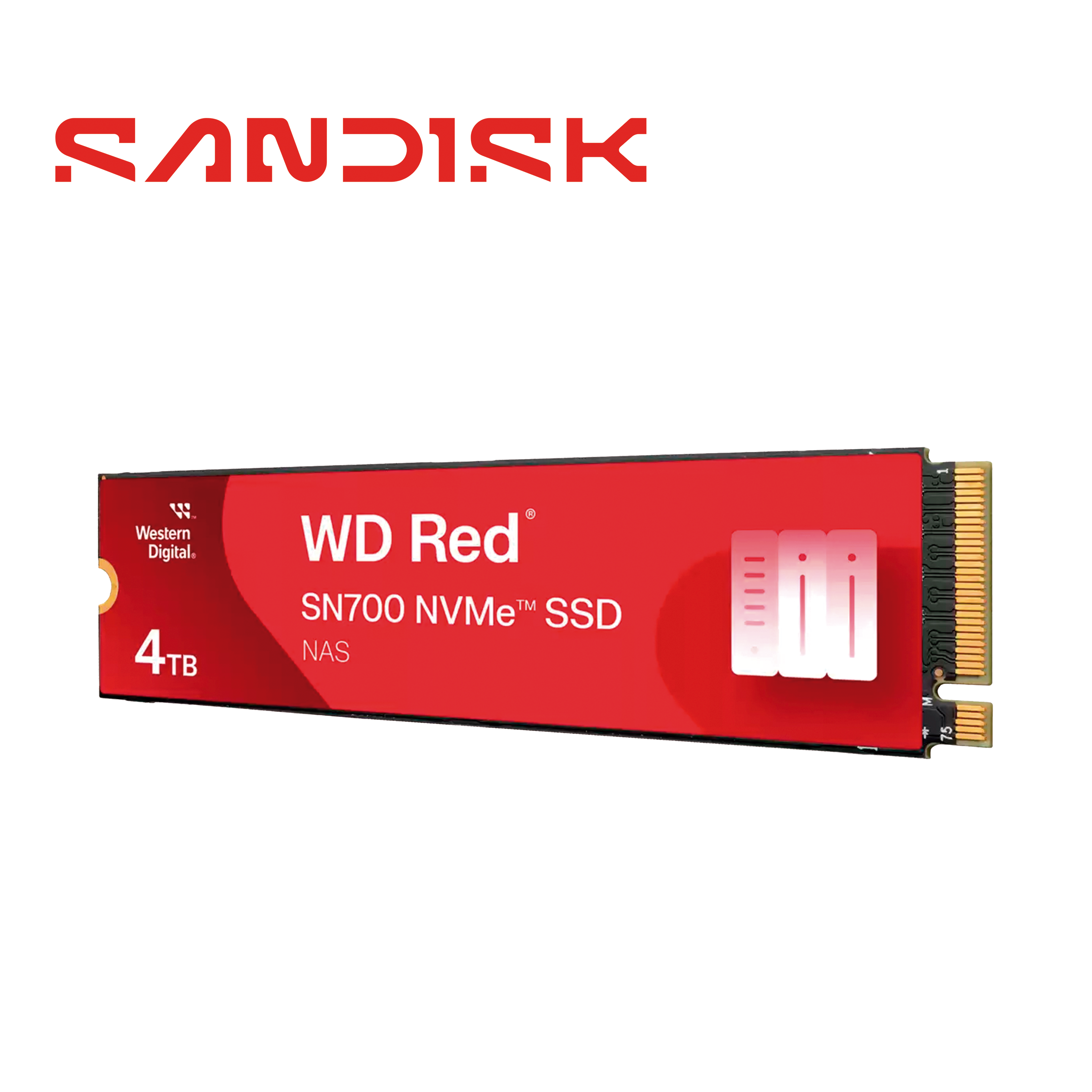 SSD WESTERN DIGITAL WD RED WDS400T1R0C / 4TB NVME PCIE DE 3RA GENERACION 3400 MB/S