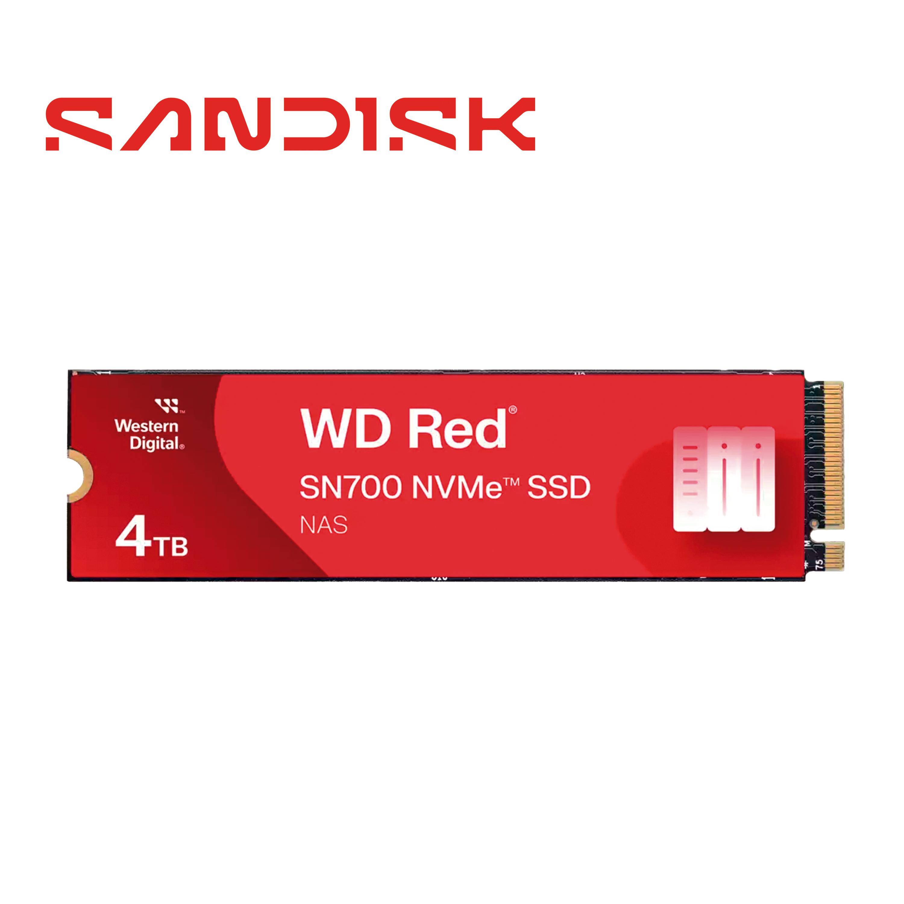 Ssd Western Digital Wd Red Wds400t1r0c / 4TB Nvme Pcie De 3RA Generacion 3400 Mb/s