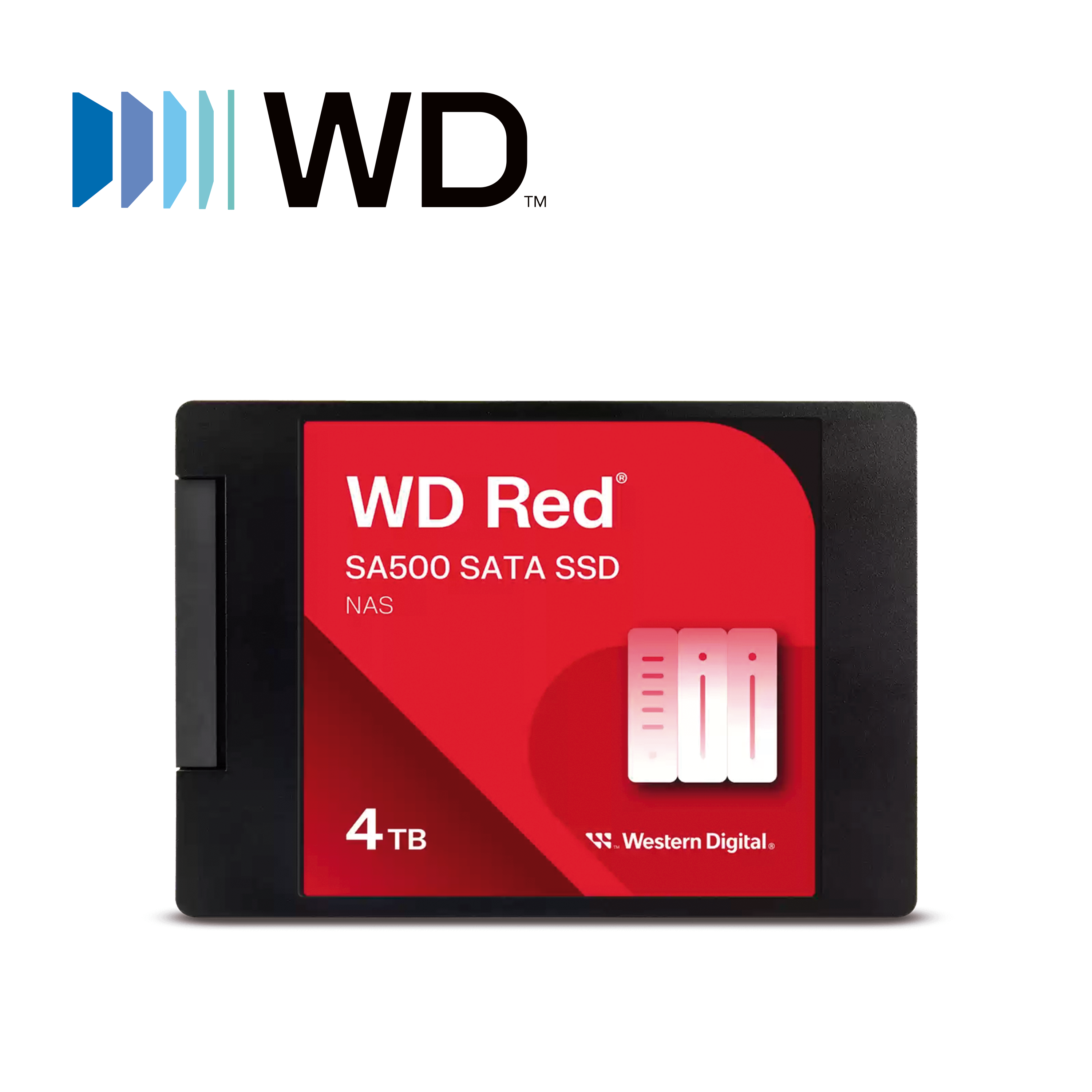 Unidad De Estado Solido Western Digital Wds400t2r0a Ssd Interno Wd Red Sa500 4TB 2.5 Sata3 6GBS Lect 560MBS Escrit 520MBS 7MM Especializado Para Nas 